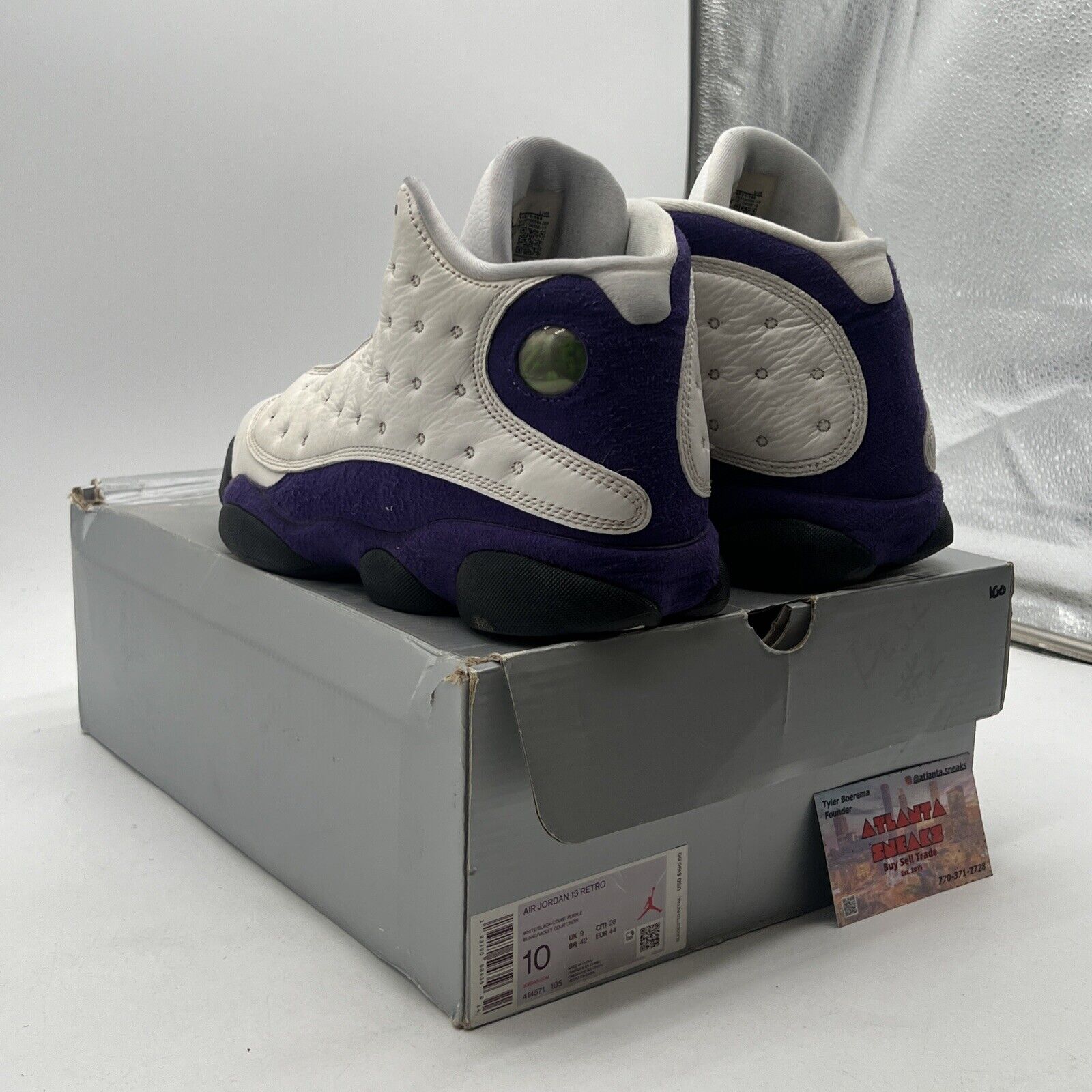 Size 10 - Air Jordan 13 Retro Lakers (414571-105)