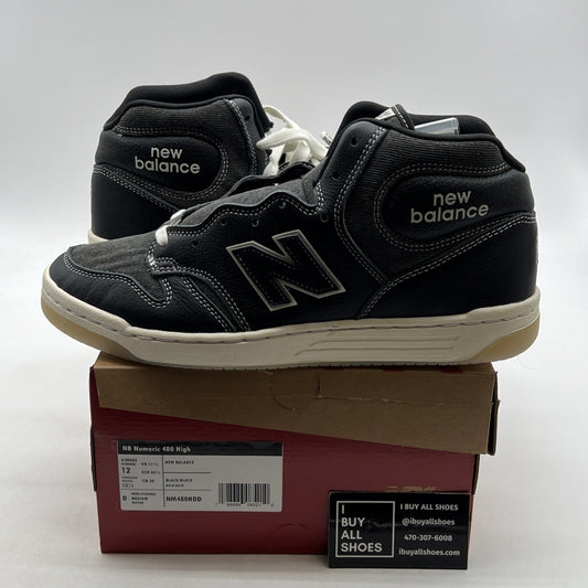 Size 12 - New Balance 480 High Black White Sneaker (NM480HDD)