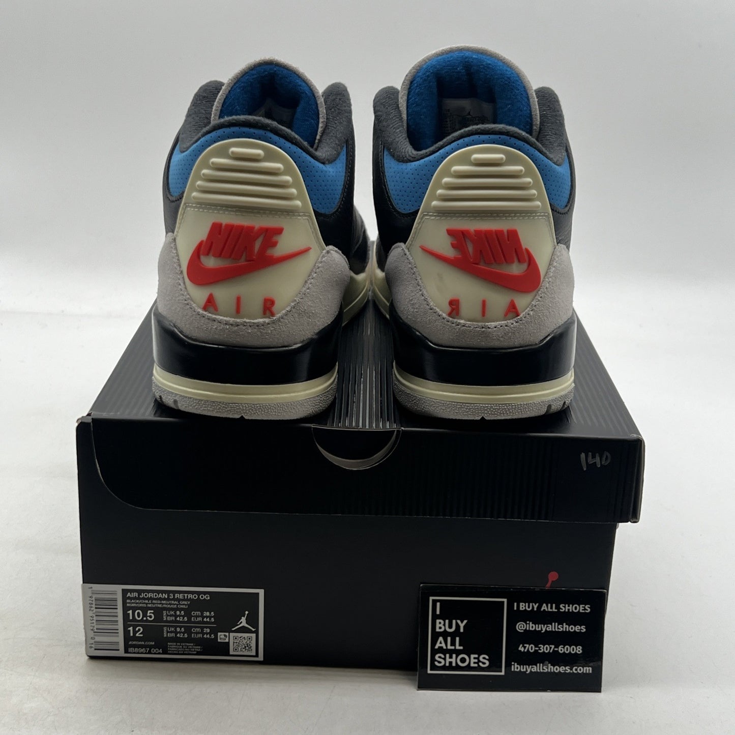 Size 10.5 - Air Jordan 3 Retro OG Rare Air (IB8967-004)