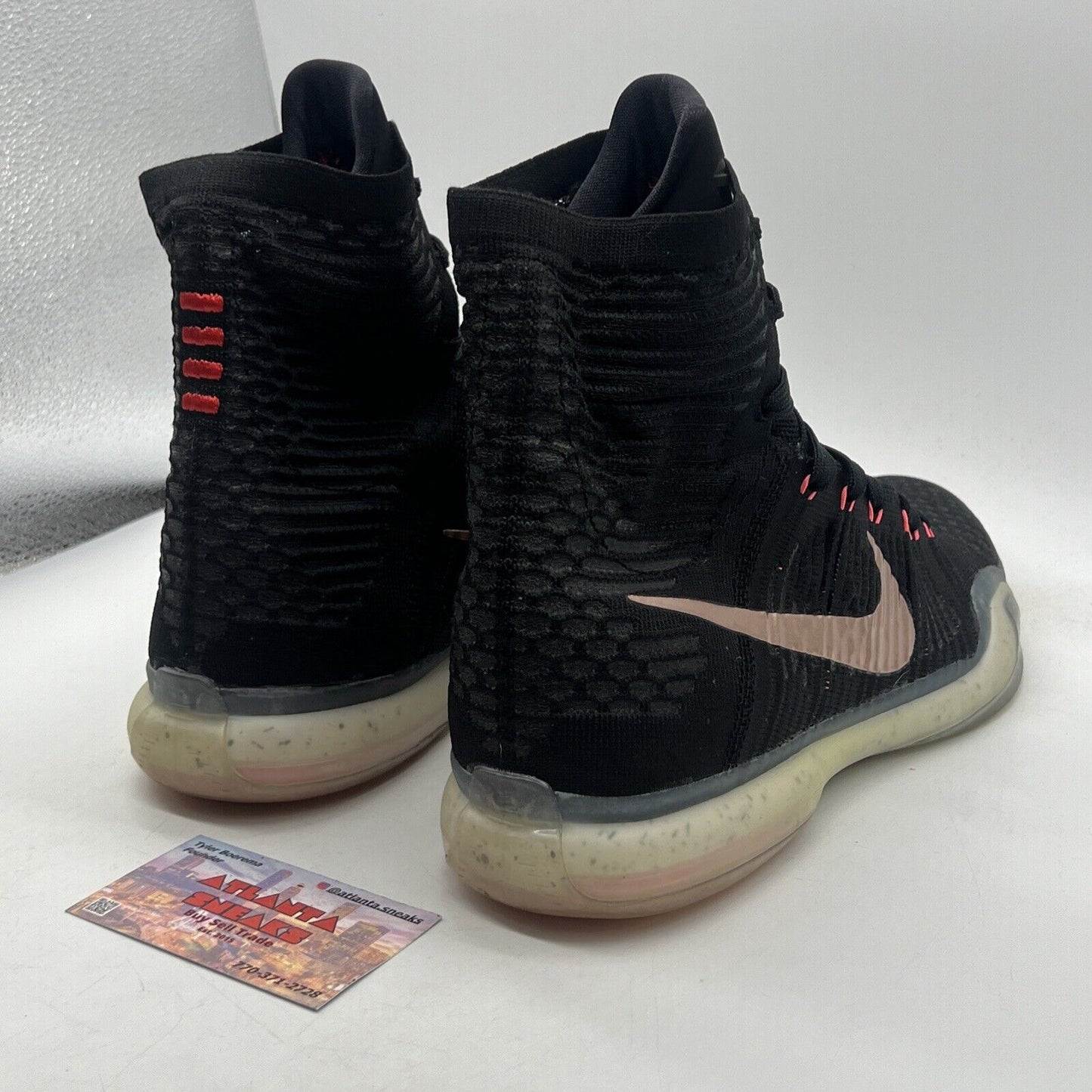 Size 10 - Nike Kobe 10 Elite Rose Gold Red Black (718763-091)