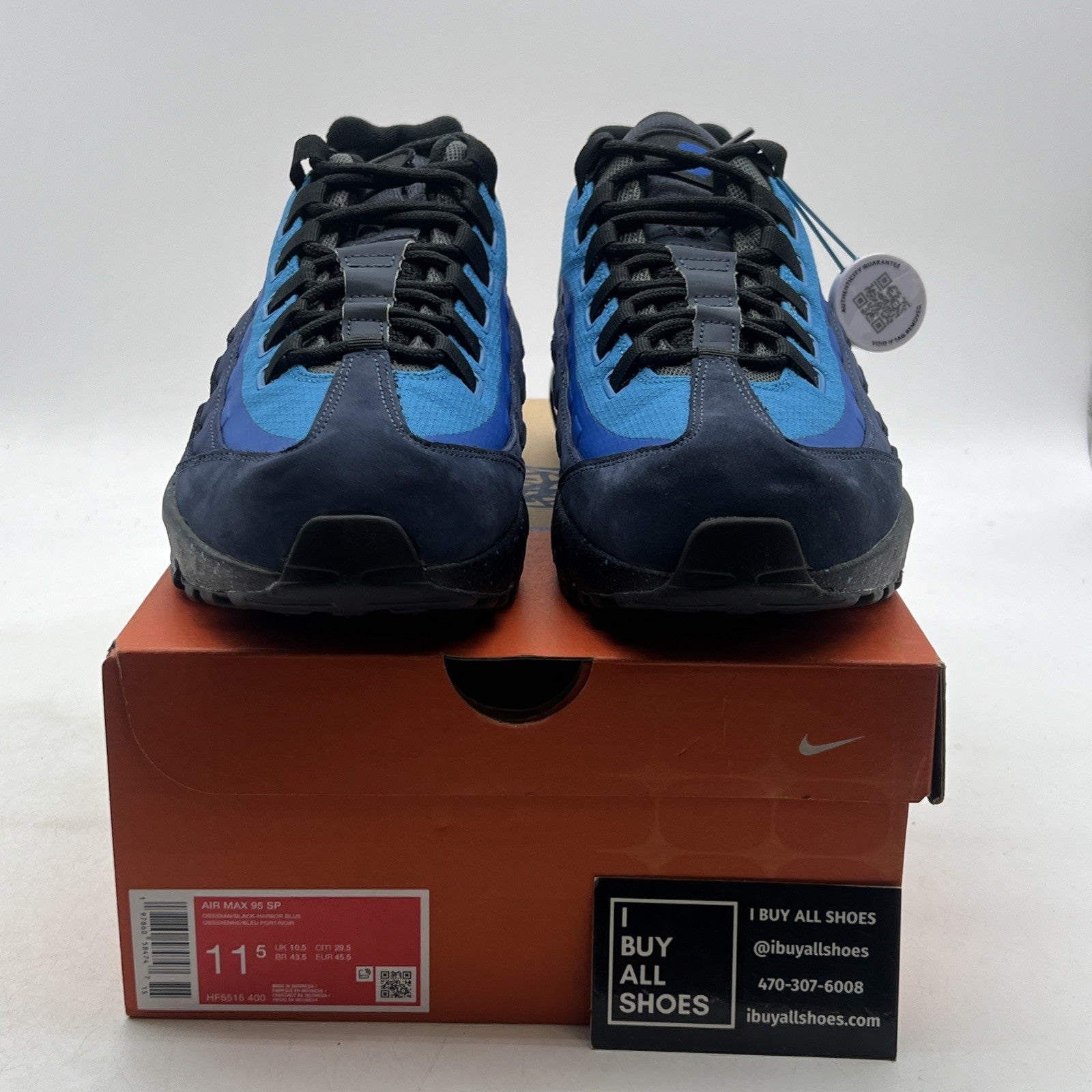Size 11.5 - Nike Stash x Air Max 95 2024 Blue (HF5515-400)