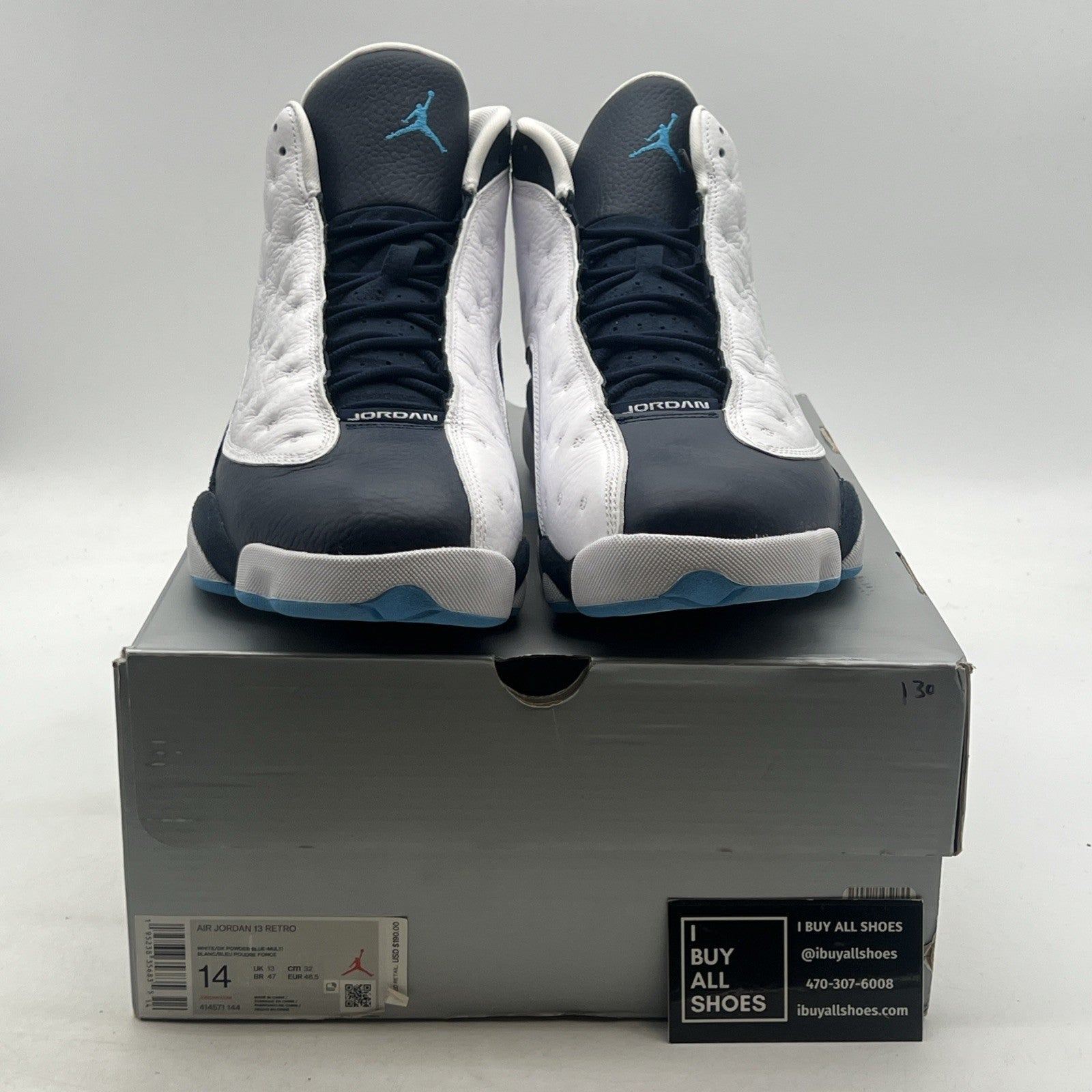 Size 14 - Air Jordan 13 Retro Obsidian (414571-144)