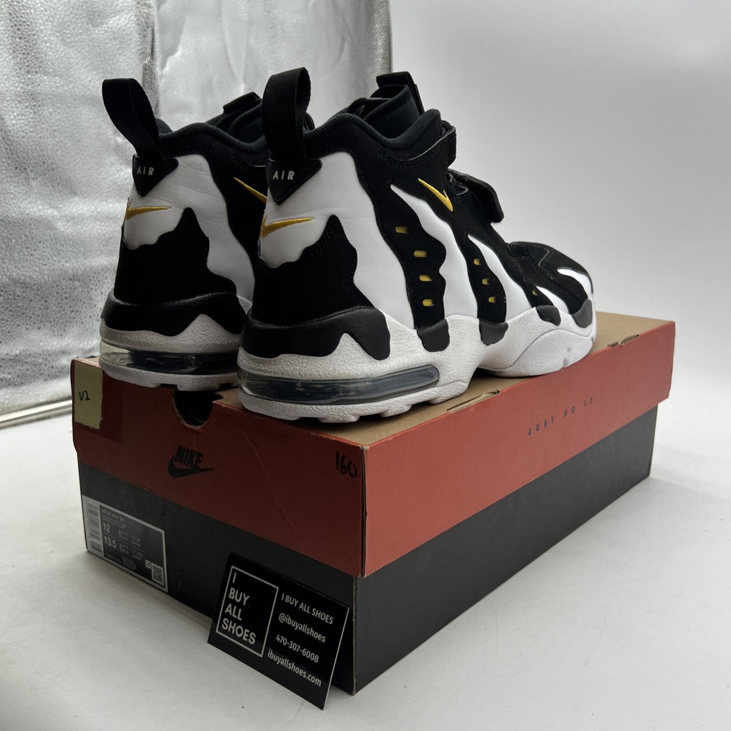 Size 12 -  Air Dt Max ‘96 Black White 2024 Yellow Suede Leather  (HM8249-001)