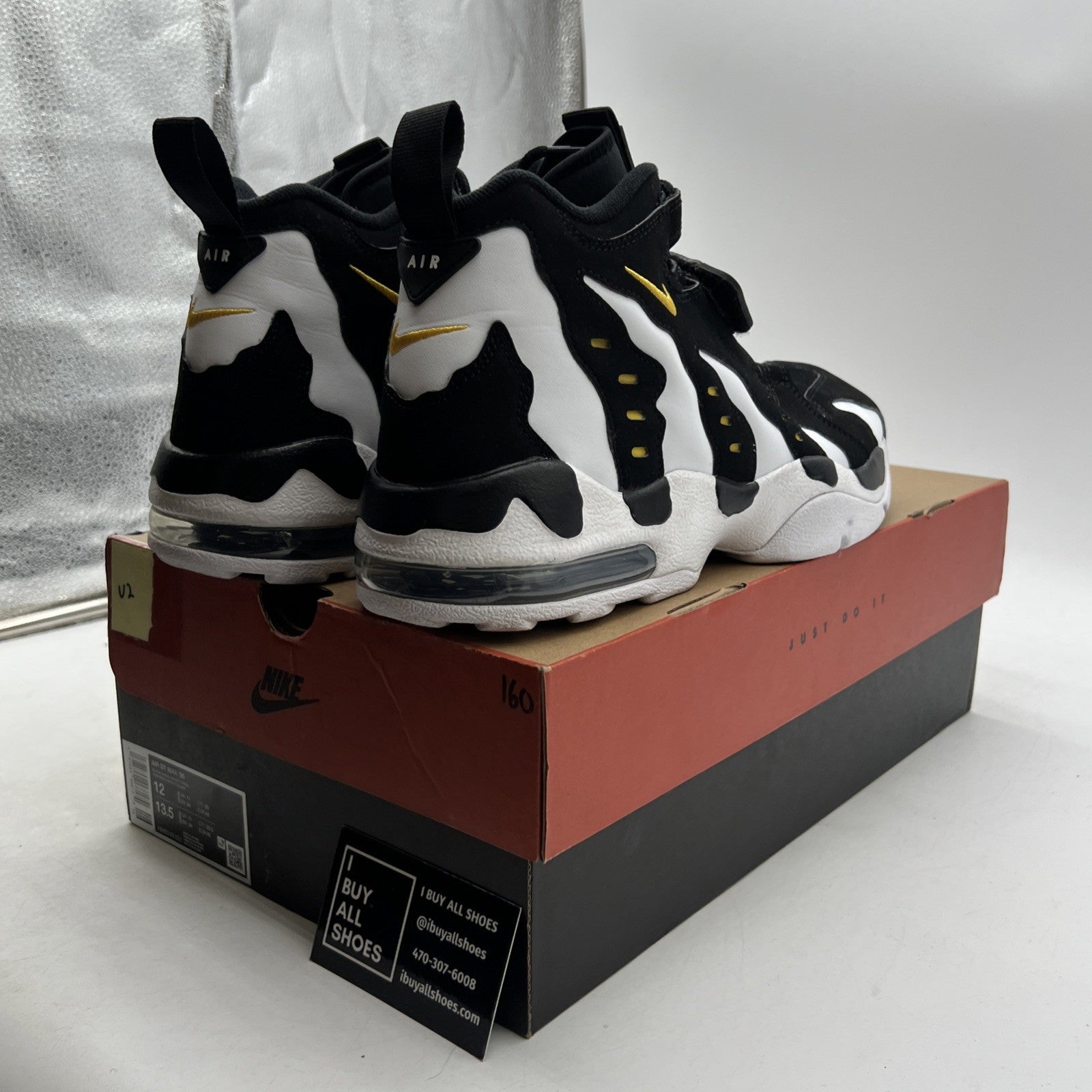 Size 12 -  Air Dt Max ‘96 Black White 2024 Yellow Suede Leather  (HM8249-001)