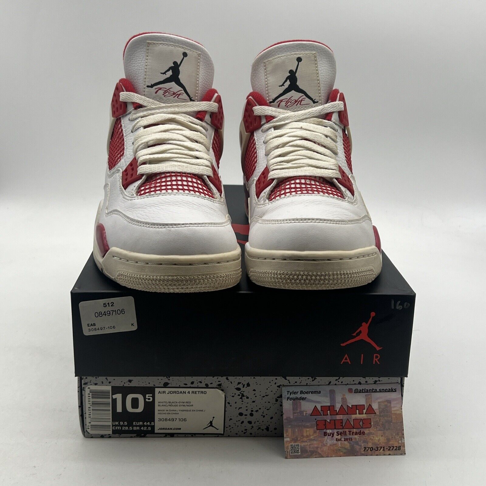 Size 10.5 - Air Jordan 4 Retro alternate 89 (308497-106)