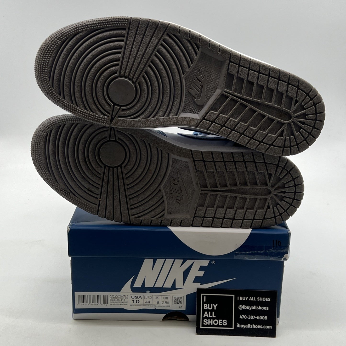 Size 10 - Air Jordan 1 Retro OG High True Blue (DZ5485-410)