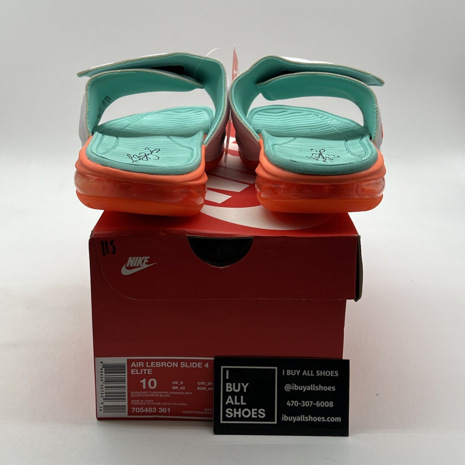 Size 10 - Nike Air Lebron Slide 4 Elite (705483-361)