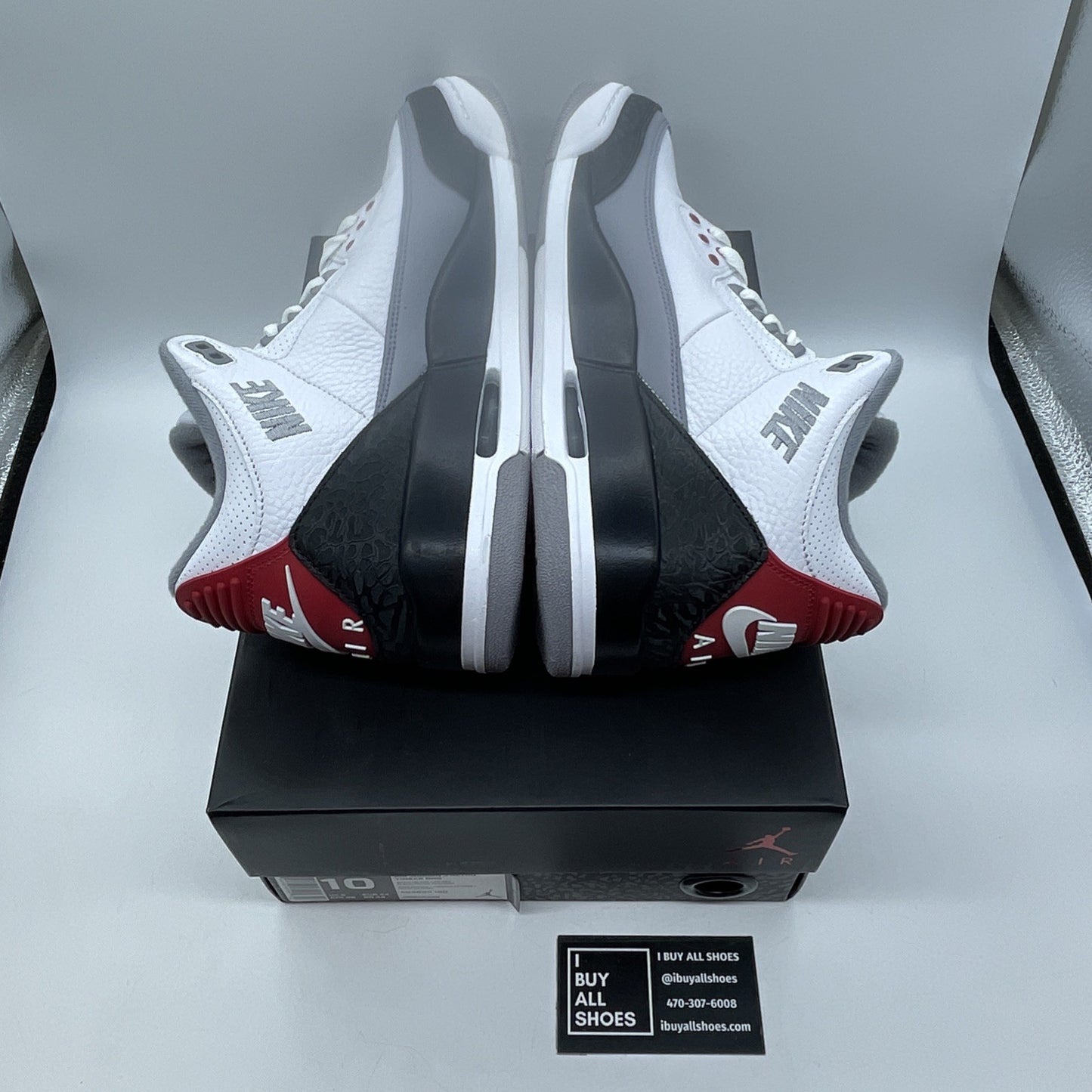 Size 10 - Jordan 3 Retro NRG Tinker 2018 White Black Suede (AQ3835-160)