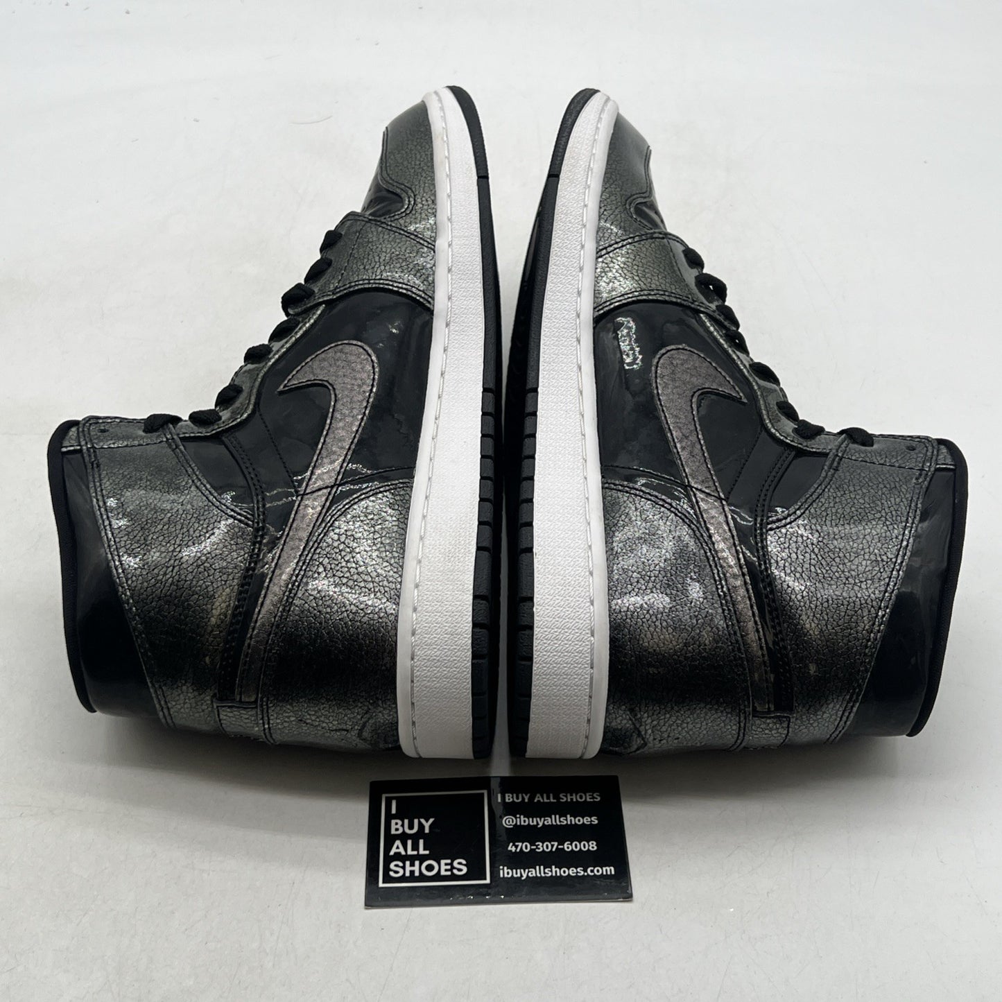 Size 11.5 - Air Jordan 1 Retro High Black Patent (332550-017)