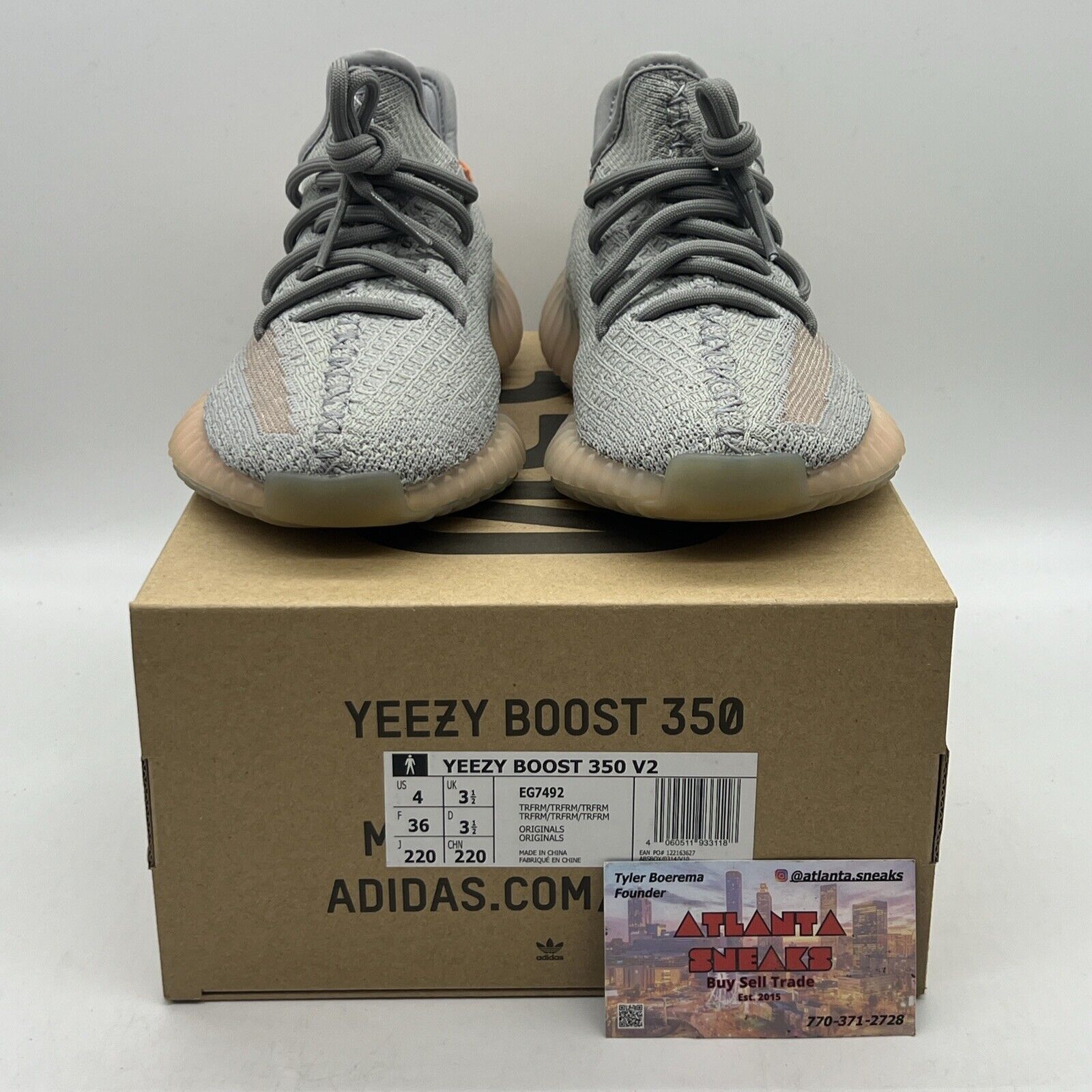 Size 4 - adidas Yeezy Boost 350 V2 True Form Brand New Og All