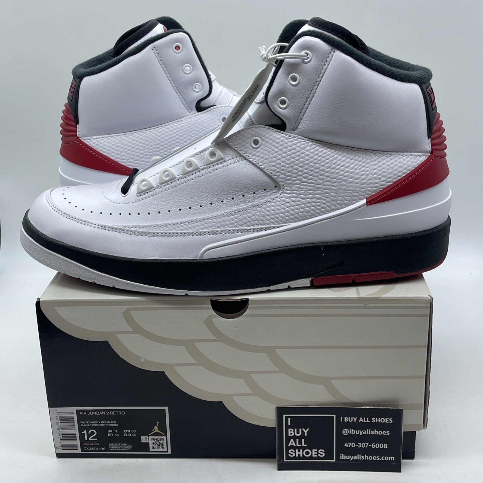 Size 12 - Air Jordan 2 Retro Mid Chicago (DX2454-106)