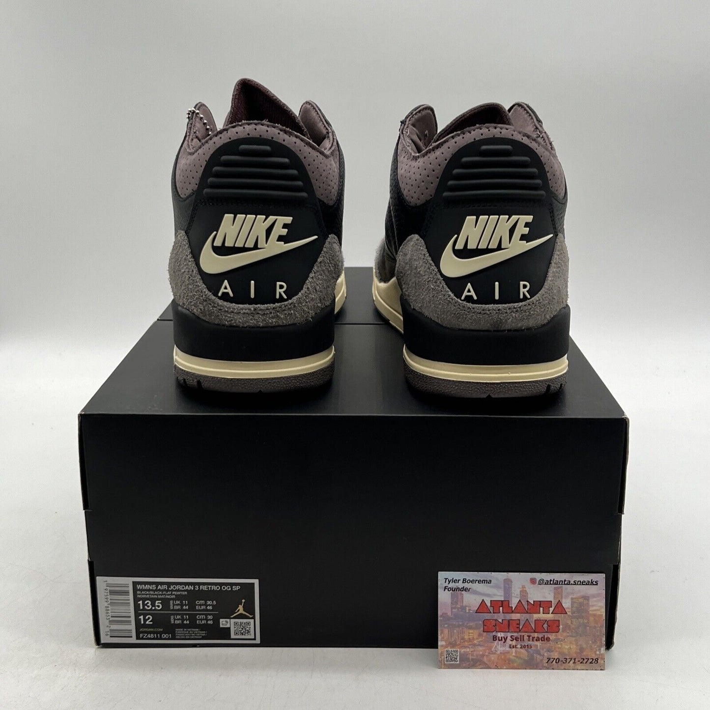 Size 13.5 - A Ma Maniére x Air Jordan 3 Retro While You Were Sleeping W