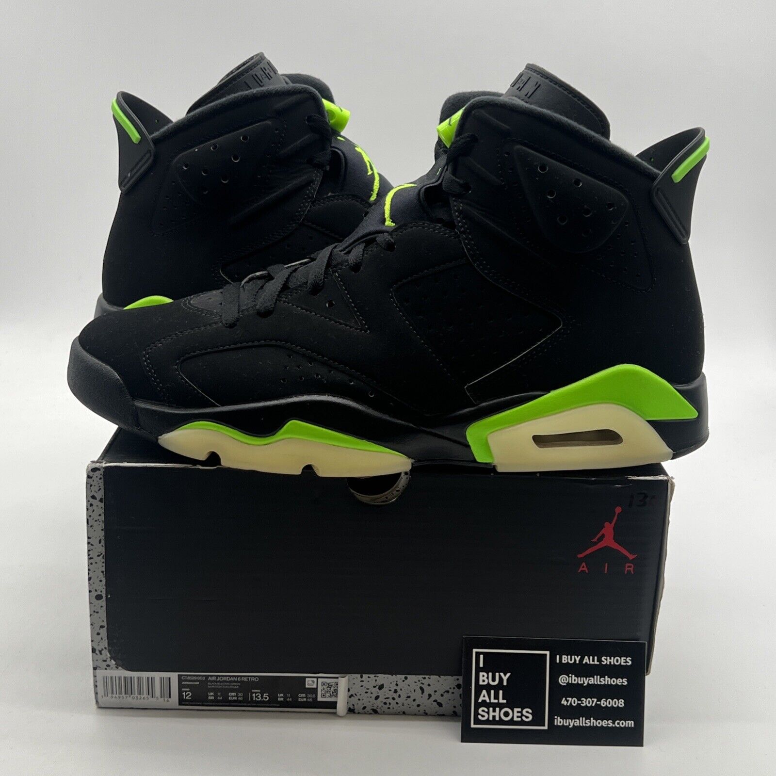 Size 12 - Air Jordan 6 Retro Electric Green 2021 (CT8529-003)