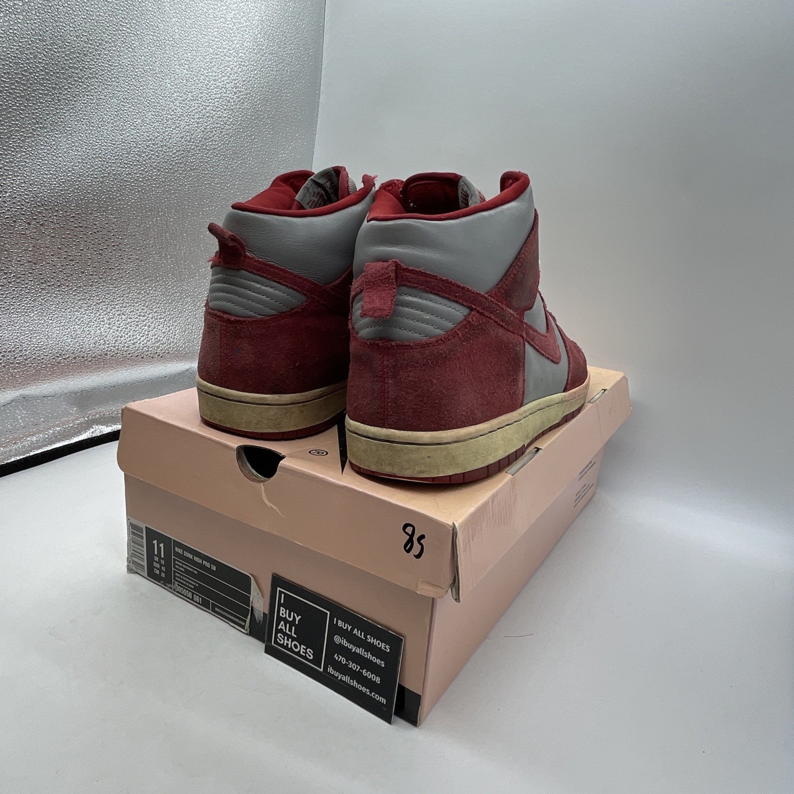 Size 11 - Nike Dunk Pro SB High UNLV (305050-061)