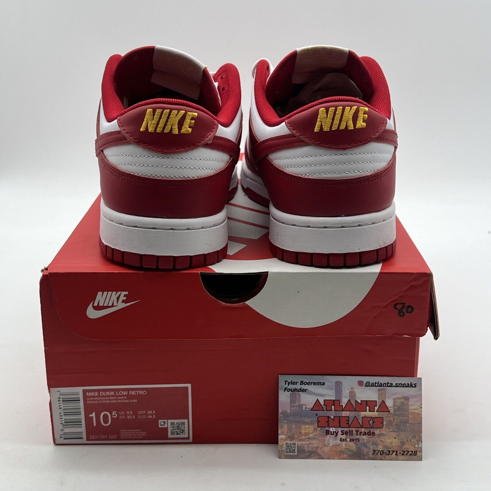 Size 10.5 - Nike Dunk Low Gym Red (DD1391-602)