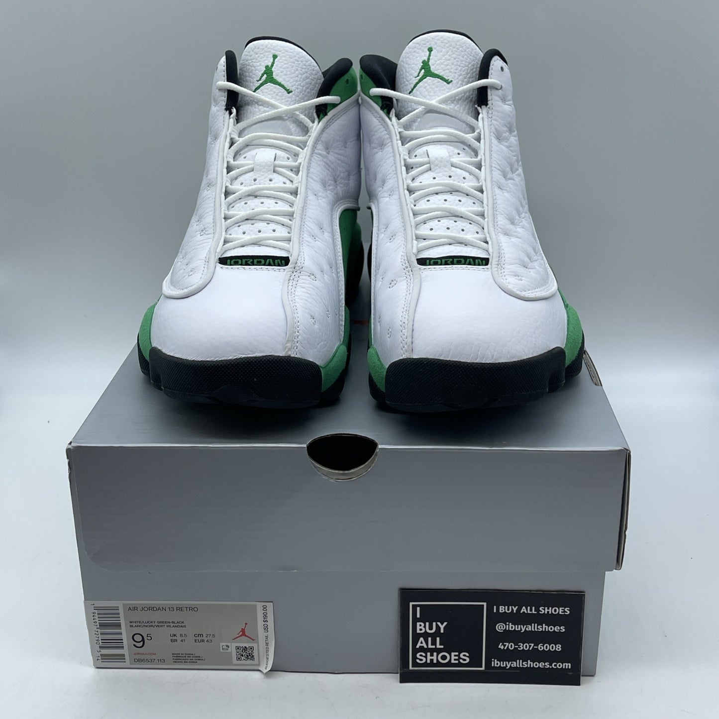 Size 9.5 - Air Jordan 13 Retro Lucky Green 2020 - (DB6537-113)