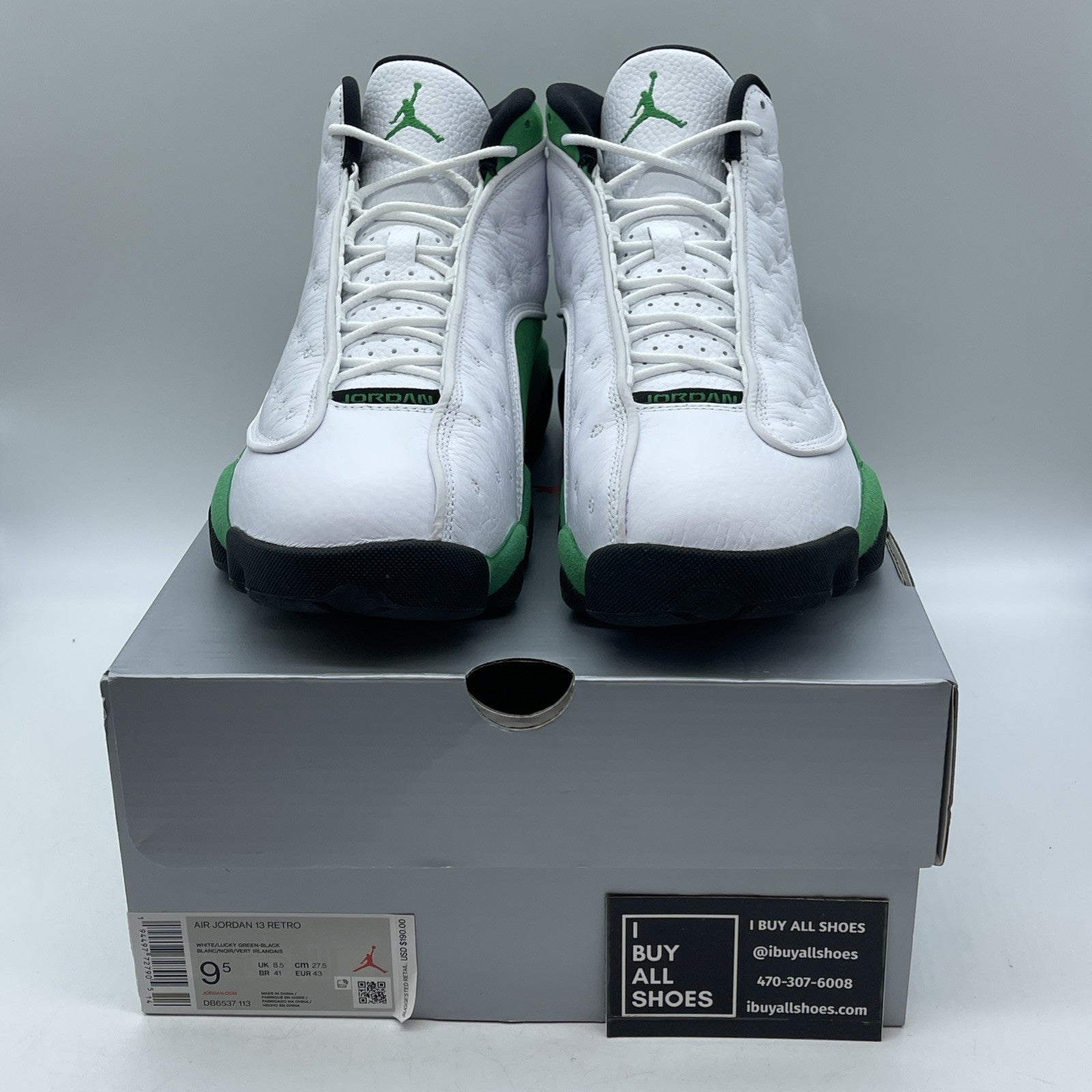 Size 9.5 - Air Jordan 13 Retro Lucky Green 2020 - (DB6537-113)