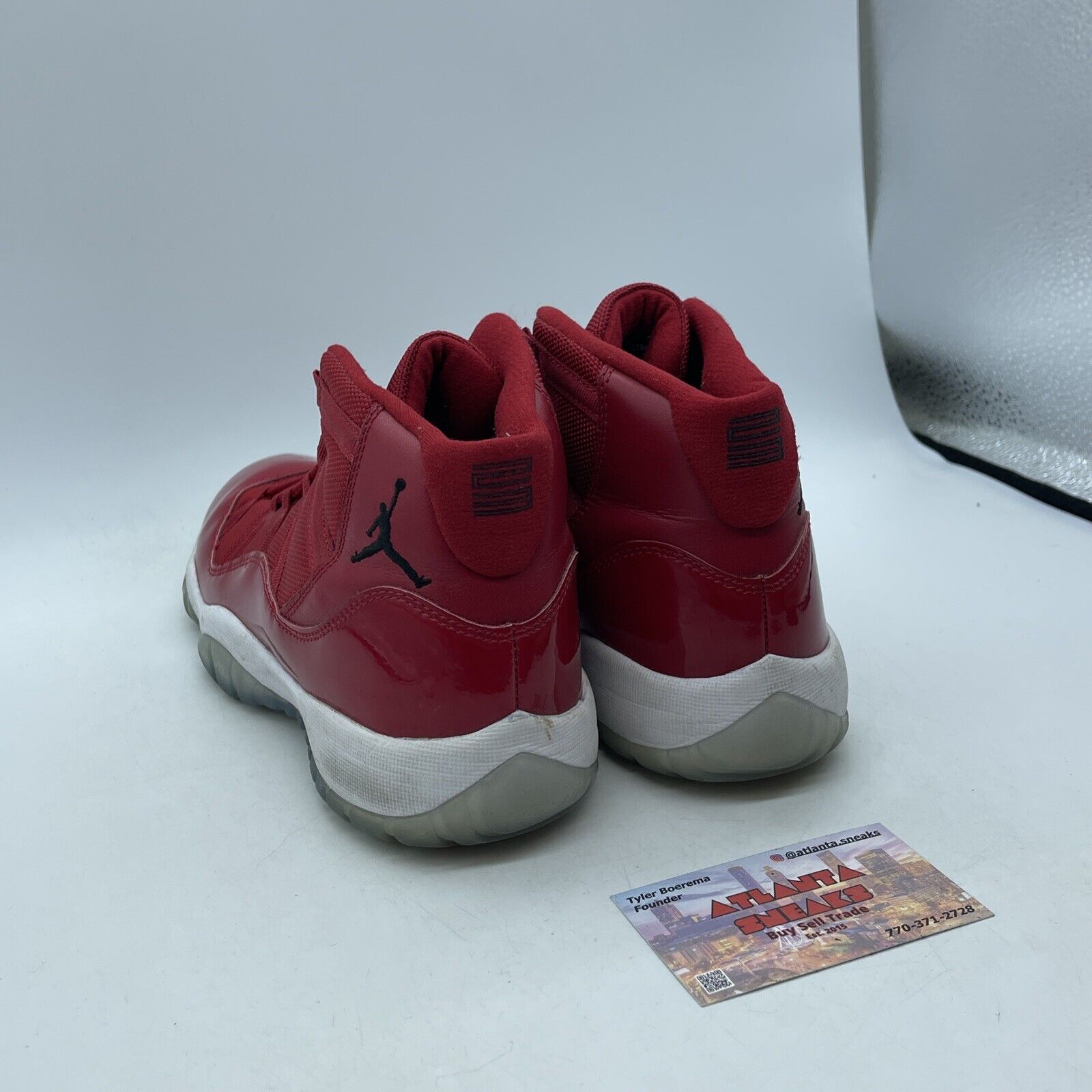 Size 7Y (GS) - Jordan 11 Retro High Win Like '96 Red Black White (378038-623)