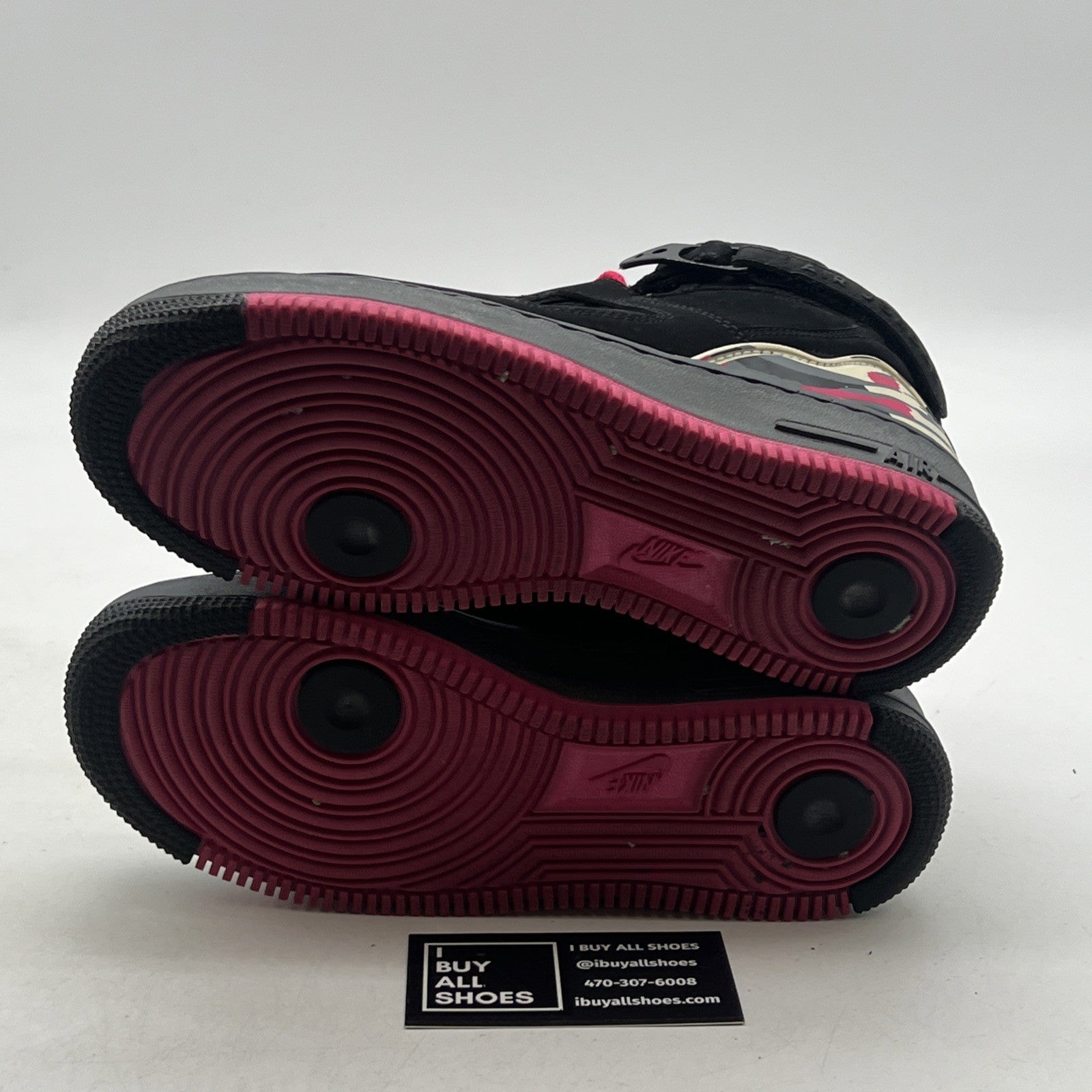 Size 4.5Y - Nike Air Jordan Force Fusion Black Pink (385067-002)