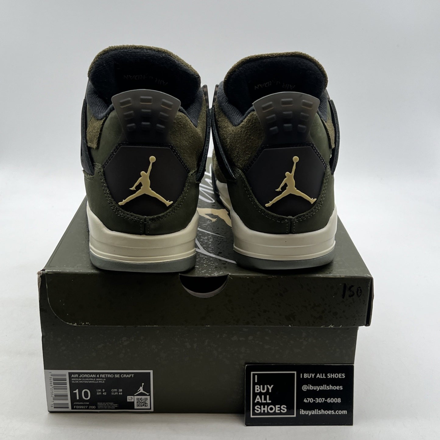 Size 10 - Air Jordan 4 SE Retro Low Craft - Olive (FB9927-200)