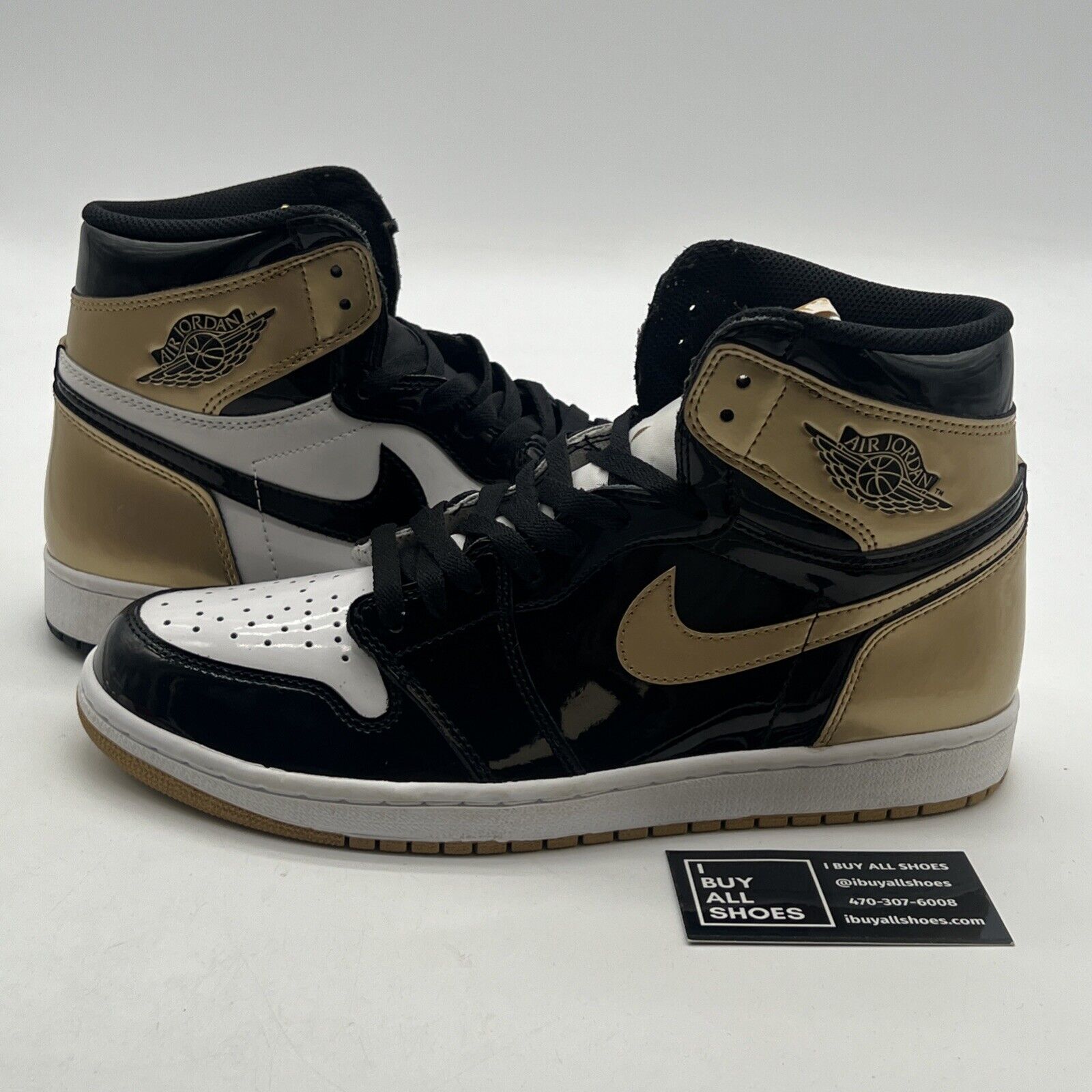 Size 10 - Air Jordan 1 Retro OG NRG High Gold Top 3 (861428-001)