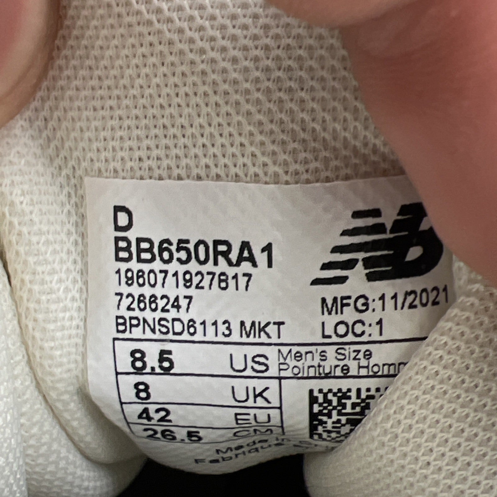 Size 8.5 - New Balance Aimé Leon Dore x 650R Silver (BB650RA1)