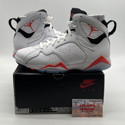 Size 8.5 - Air Jordan 7 Retro White Infrared (CU9307-160)