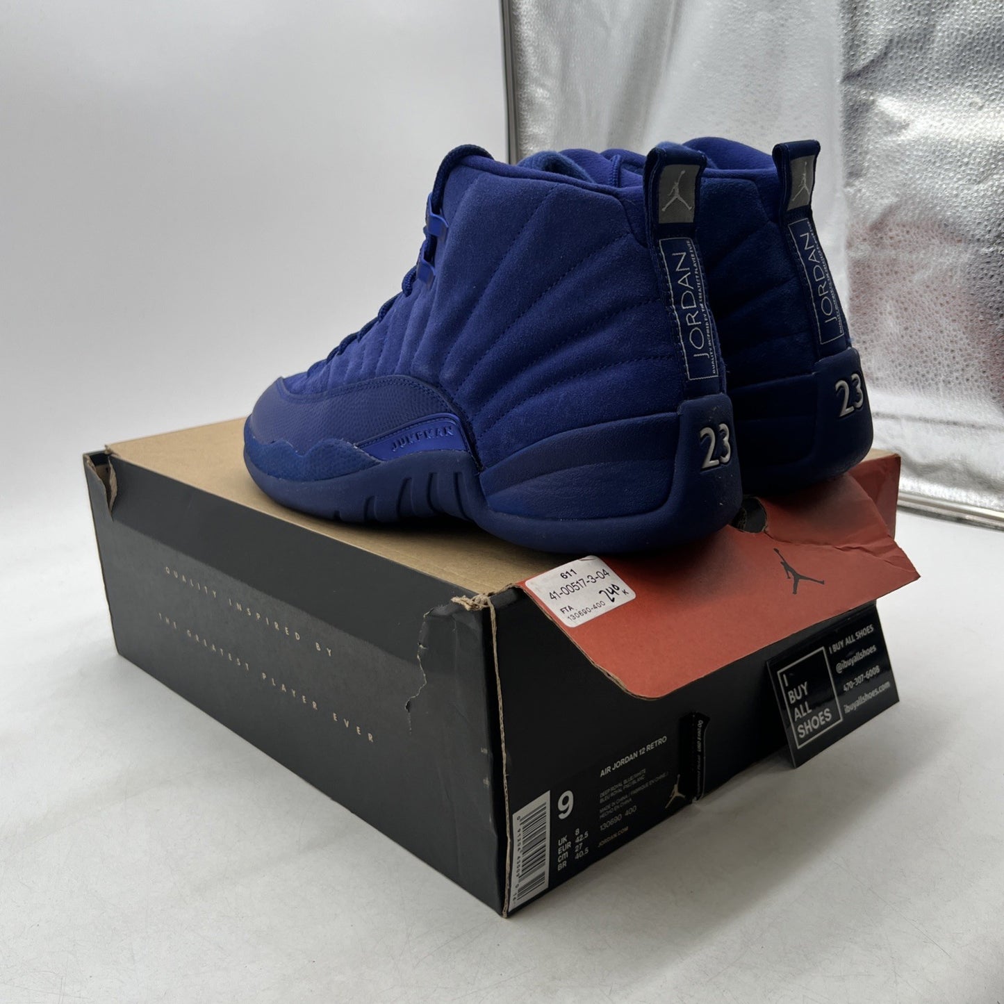 Size 9 - Air Jordan 12 Retro Deep Royal (130690-400)
