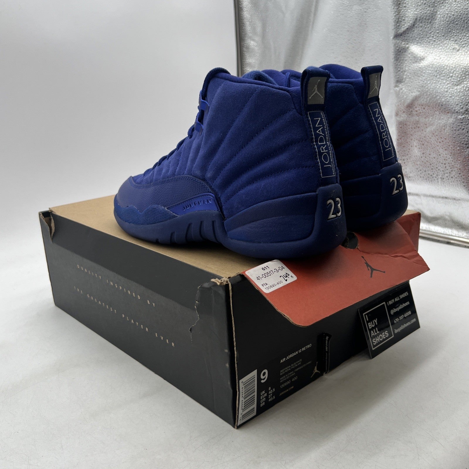 Size 9 - Air Jordan 12 Retro Deep Royal (130690-400)