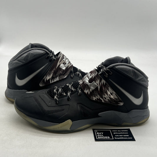 Size 14 - Nike LeBron Zoom Soldier 7 Black (609679-001)