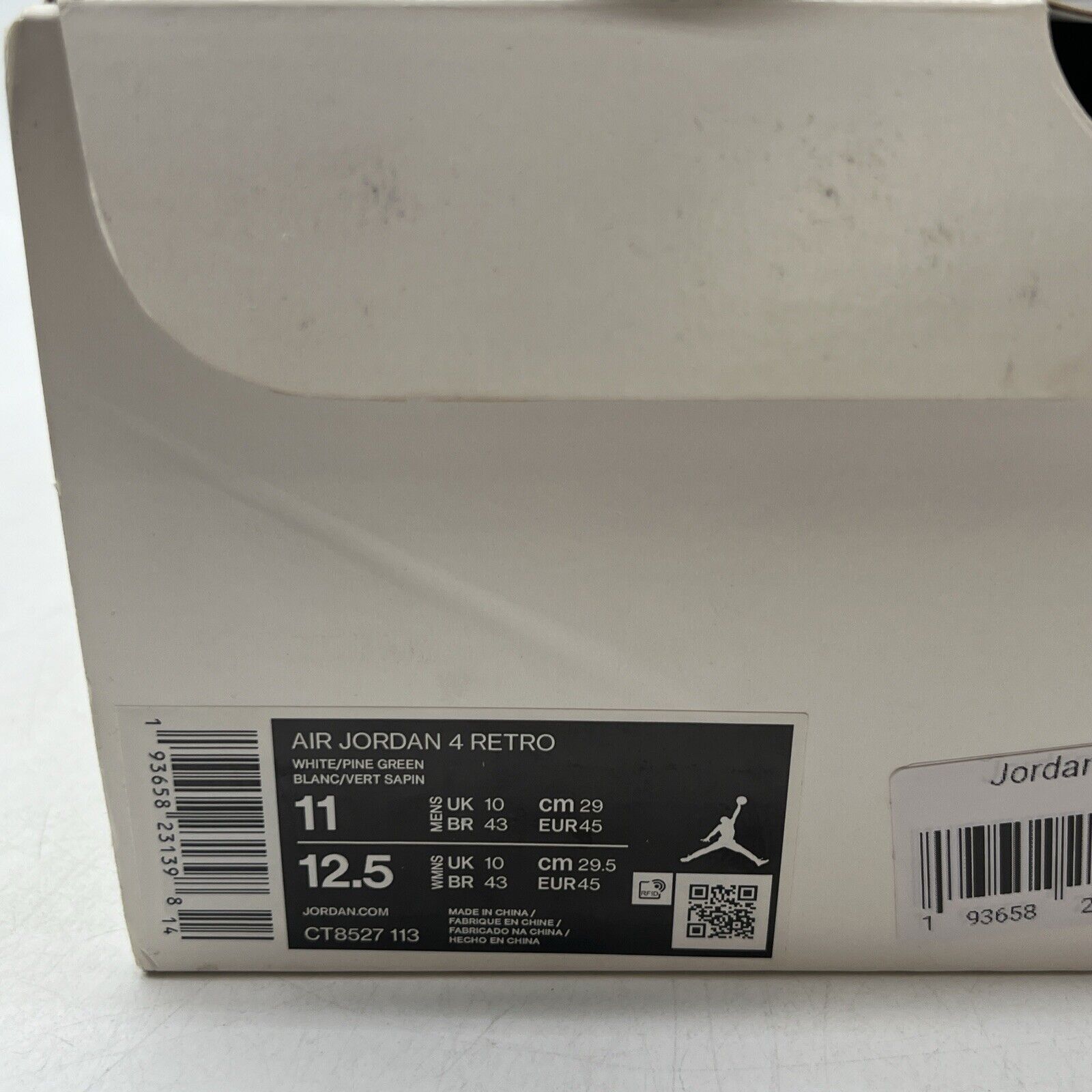 Size 11 - Air Jordan 4 Retro Green Metallic Leather (CT8527-113)