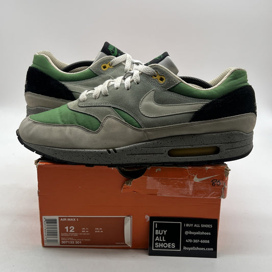 Size 12 - Nike Air Max 1 Skulls Pack - Classic Green (307133-301)