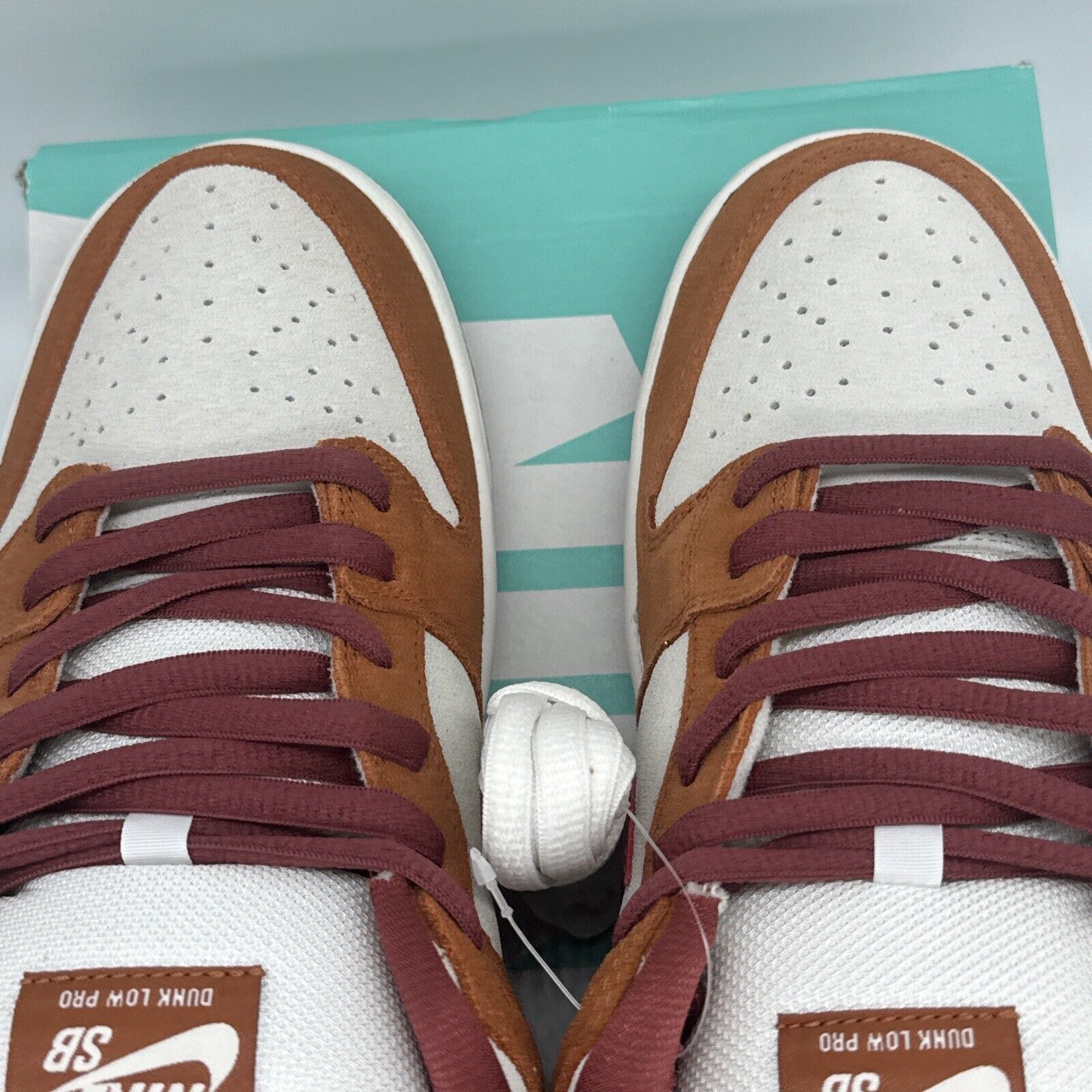 Size 10.5 - Nike SB Dunk Low Pro Dark Russet 2019 Orange Burgundy Deep Suede OG