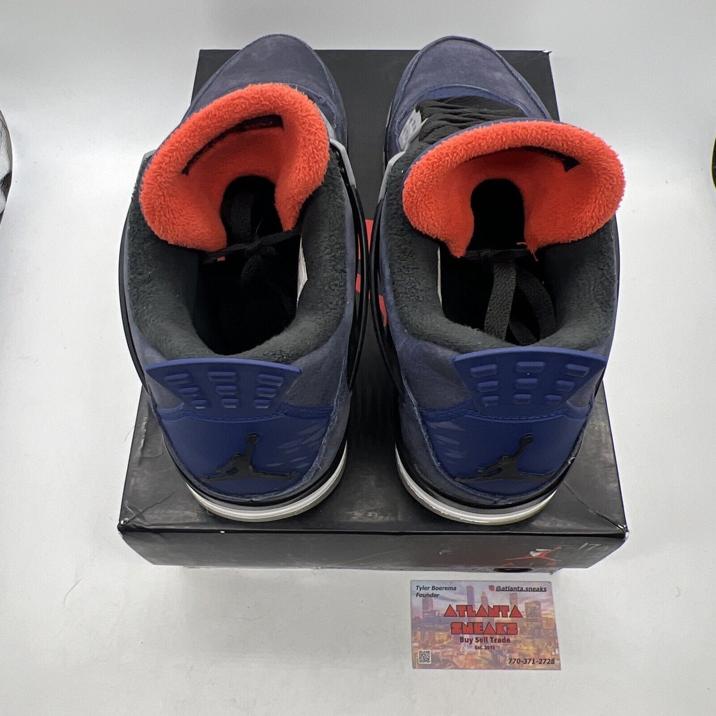 Size 10 - Jordan 4 Winter Loyal Blue 2019 Black Red Blue (CQ9597-401)