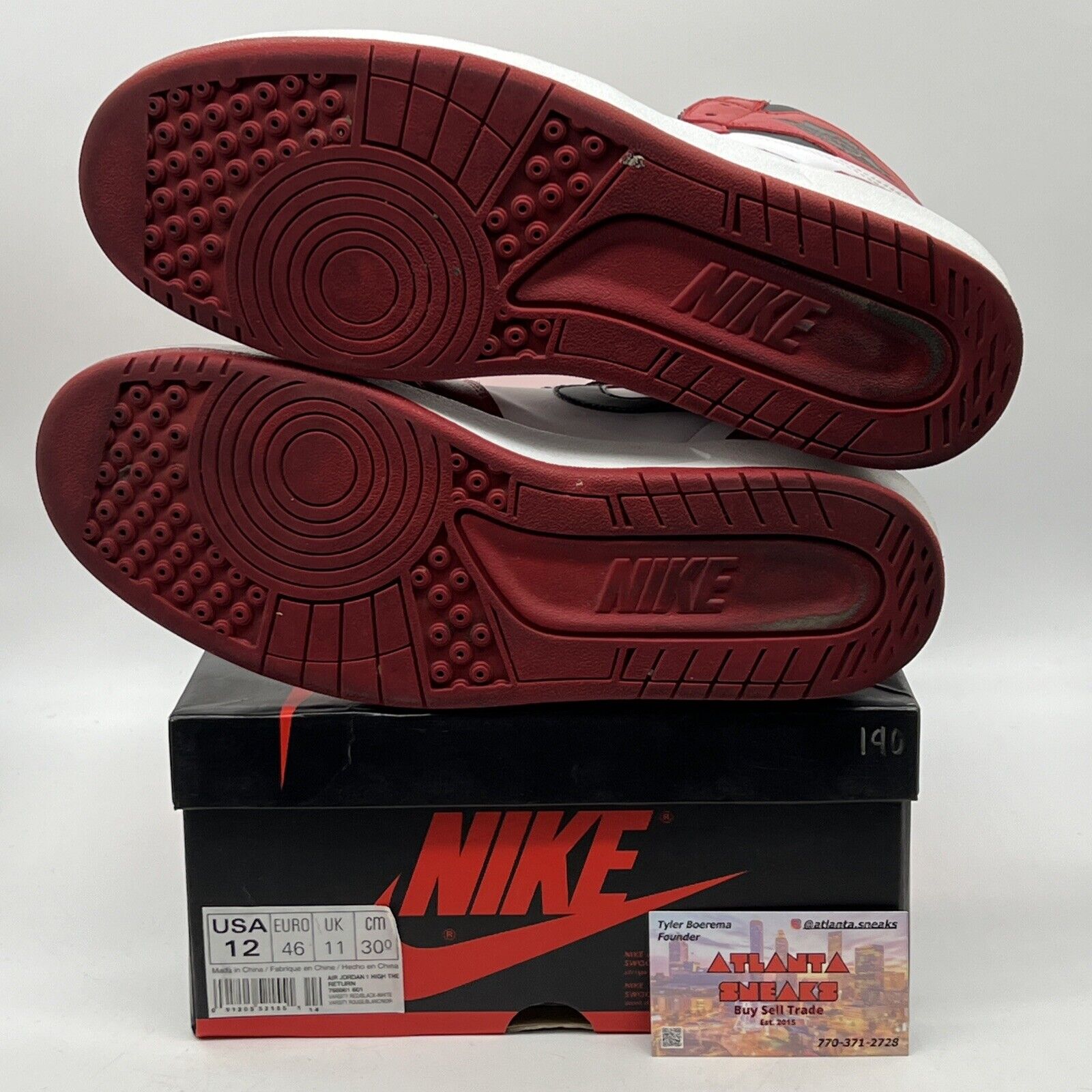 Size 12 - Air Jordan 1.5 Chicago Red White Black Leather (768861-701)