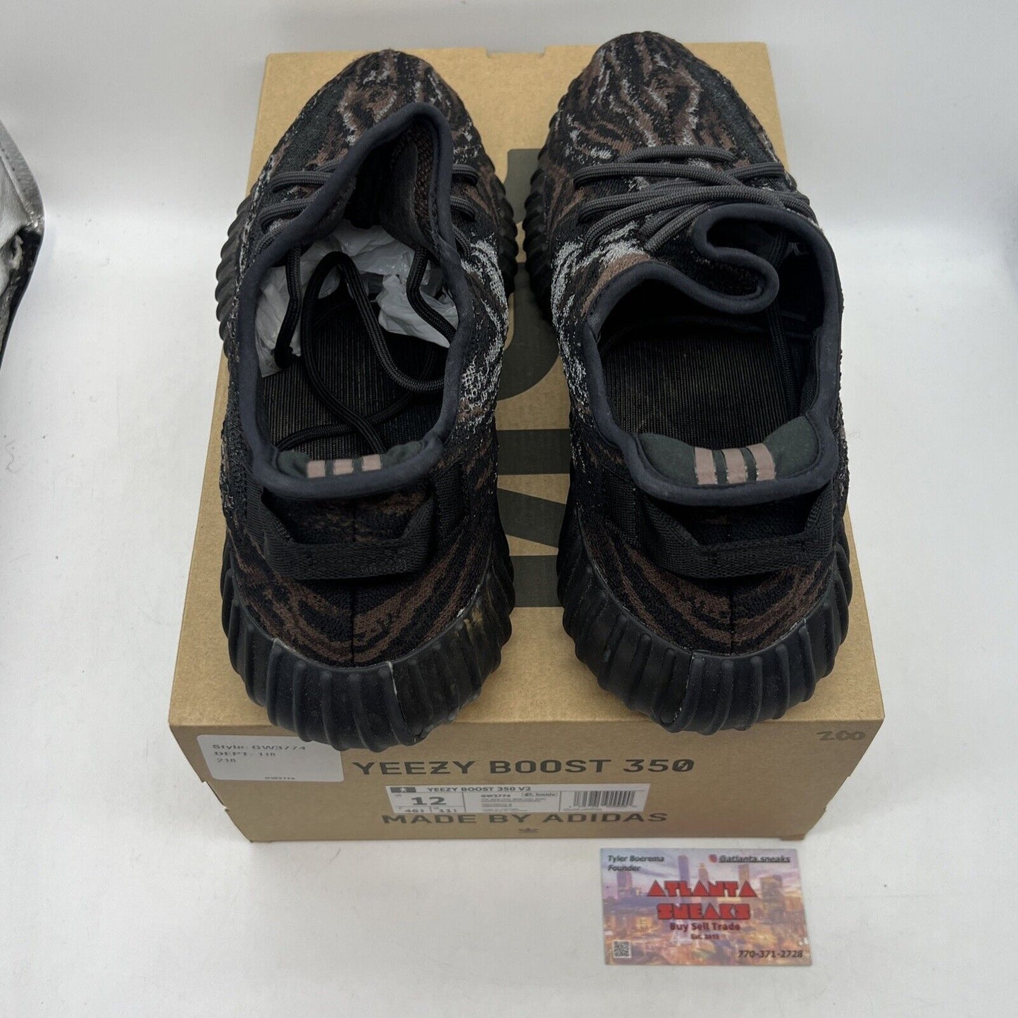 Size 12 - adidas Yeezy Boost 350 V2 Low MX Rock Black Brown (GW3774)