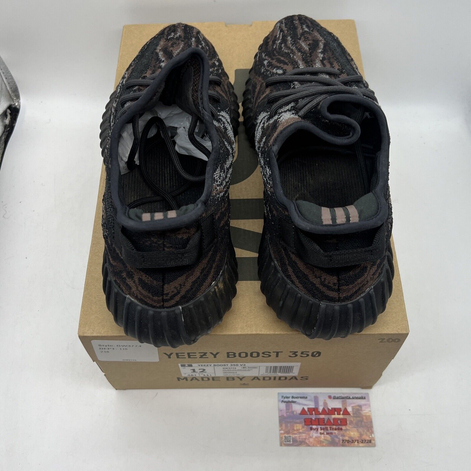Size 12 - adidas Yeezy Boost 350 V2 Low MX Rock Black Brown (GW3774)
