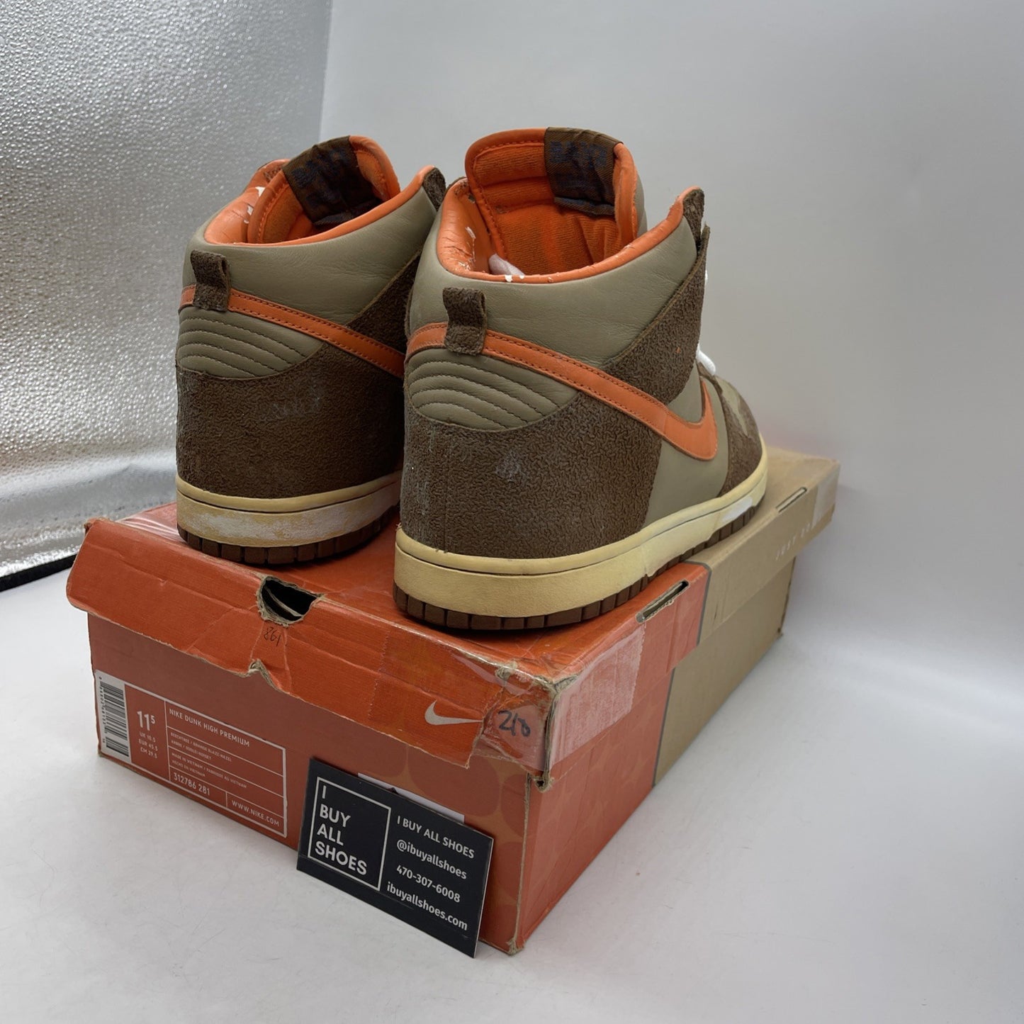 Size 11.5 - Nike Fantastic 4 x Dunk Premium High The Thing (312786-281)