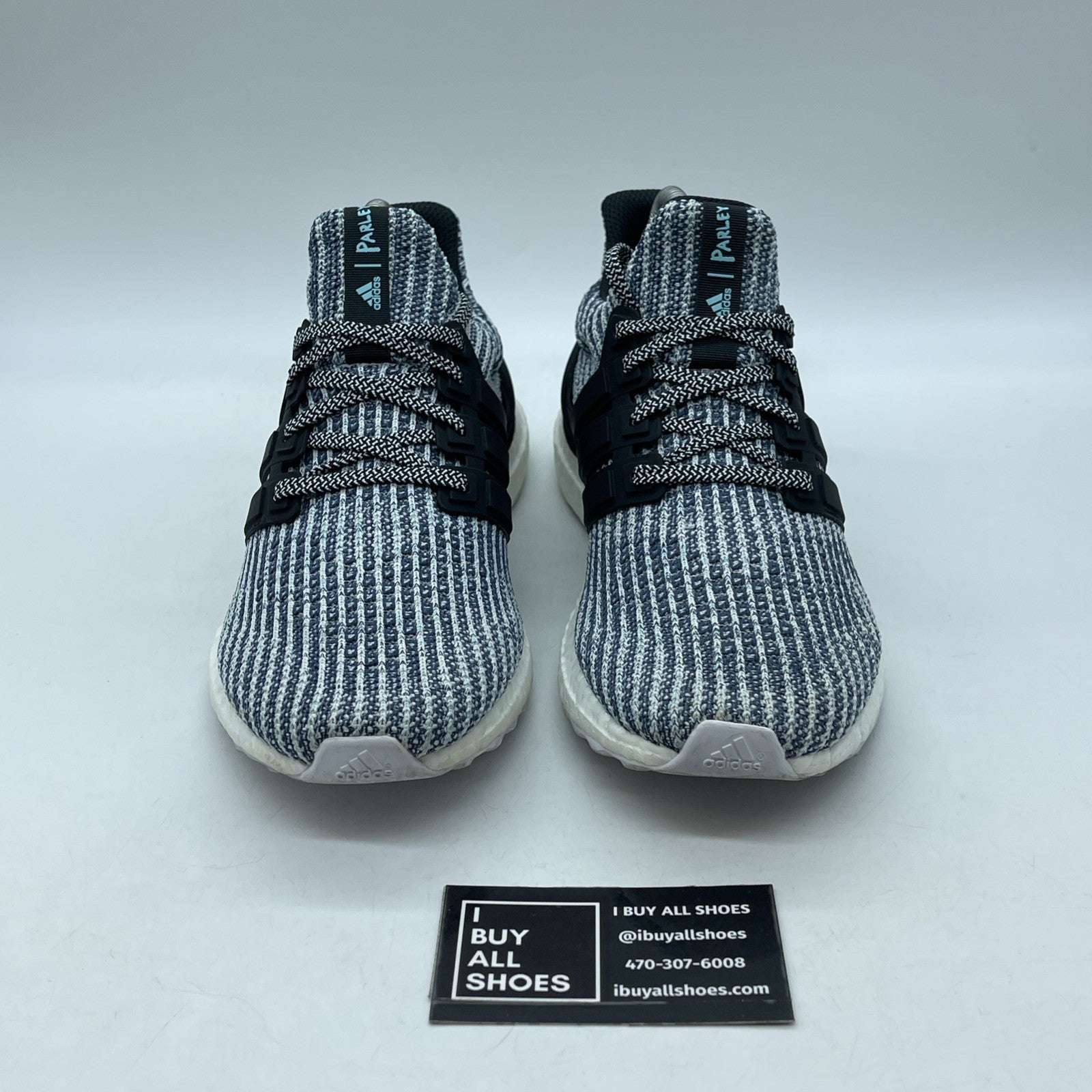 Size 8 - adidas Parley x UltraBoost 4.0 White Carbon Blue Suede (BC0248)