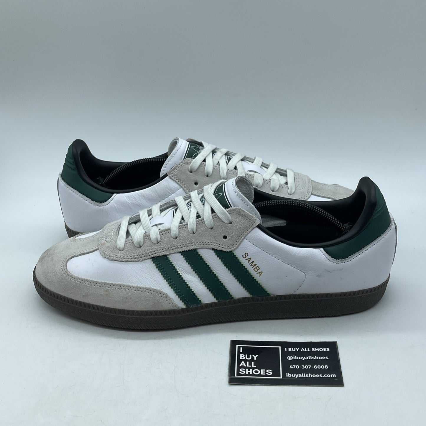 Size 14 - adidas Samba ADV White College Green (GY6940)