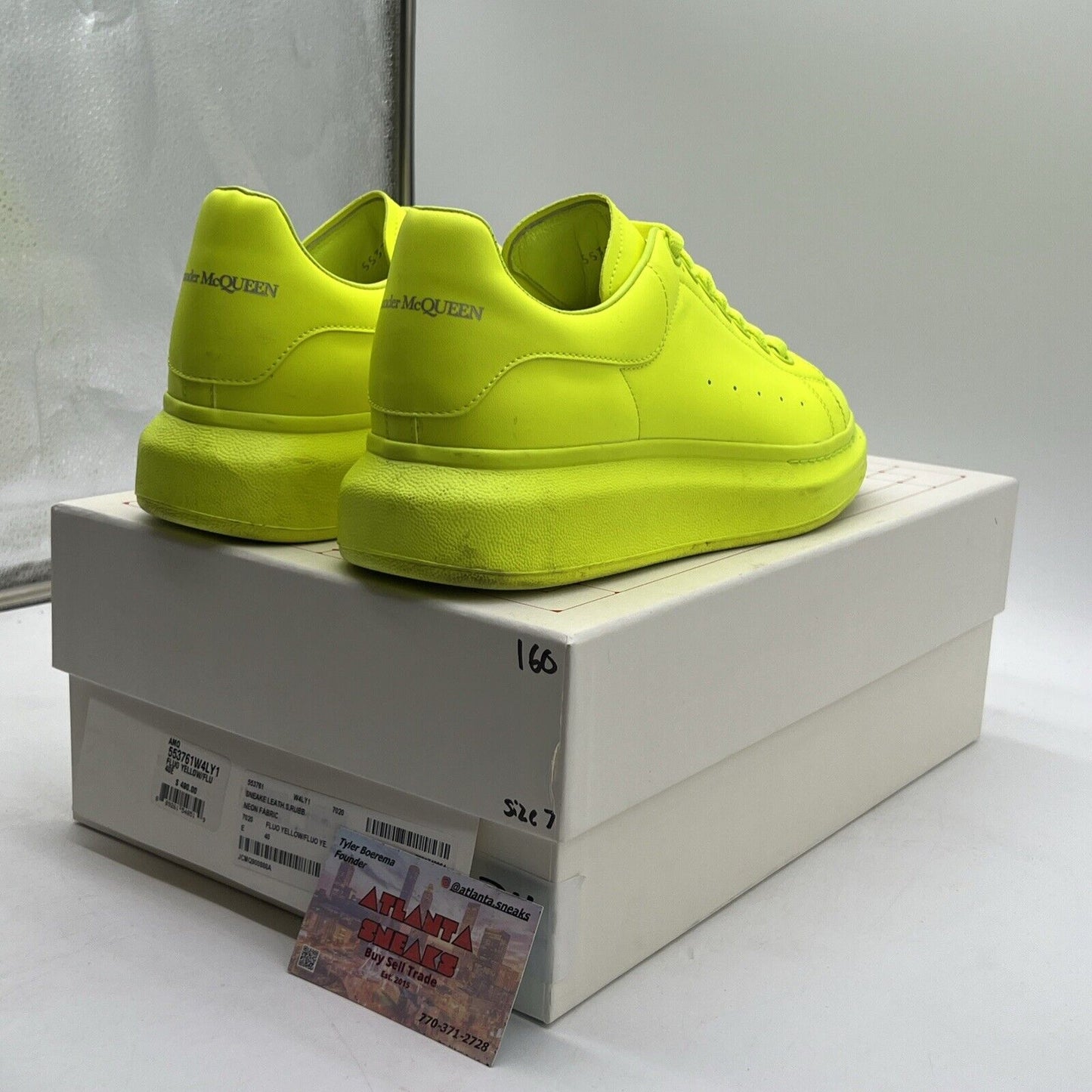 Size 7 - Alexander McQueen Fluorescent Yellow