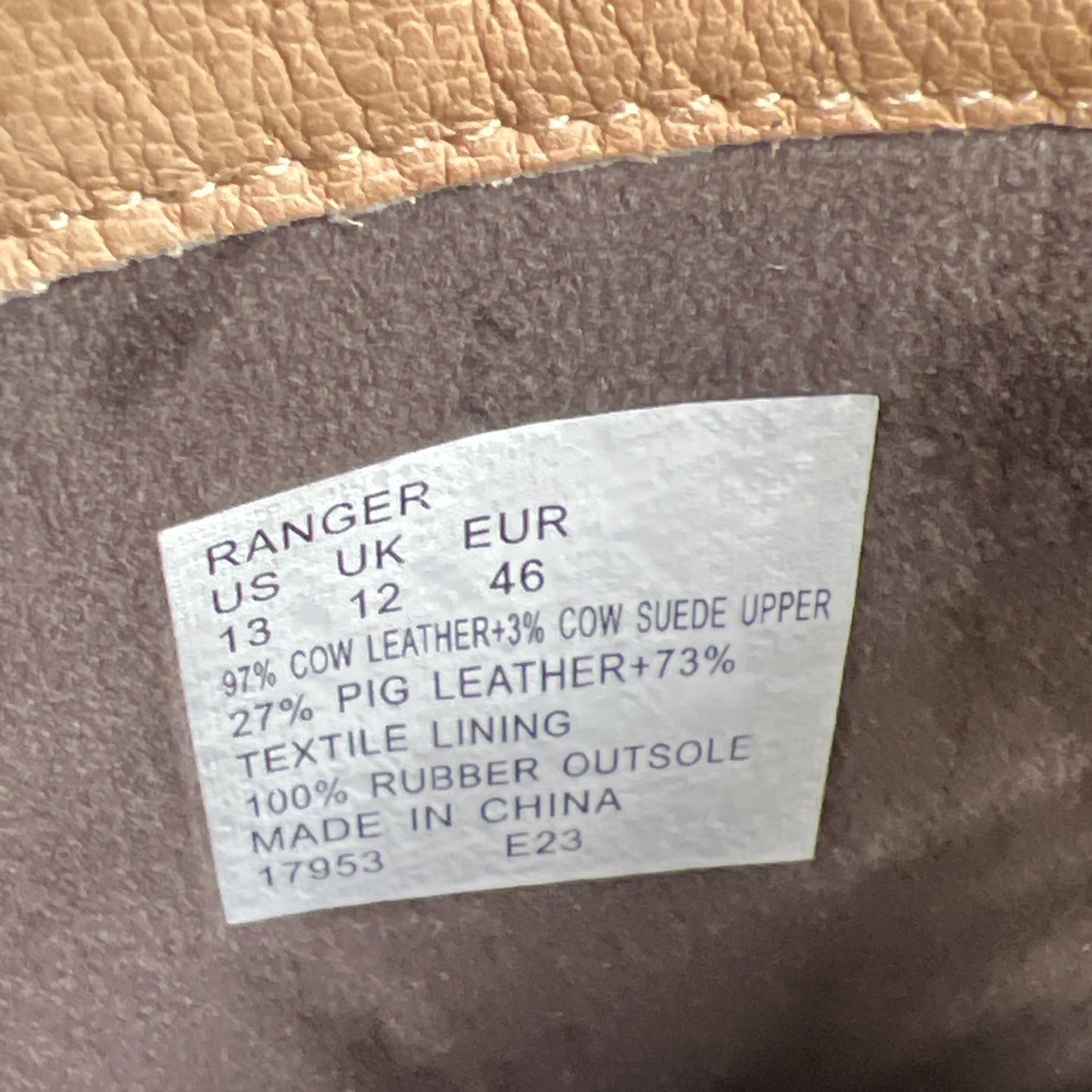 Size 13 - Polo Ralph Lauren Men's Ranger Boots – Tan
