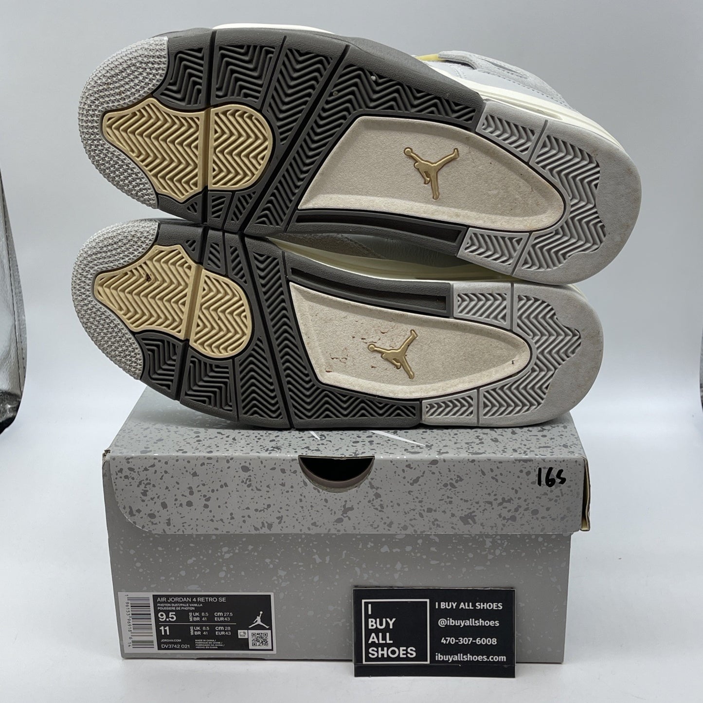 Size 9.5 - Jordan 4 Retro SE Low Craft Grey Suede Leather (DV3742-021)