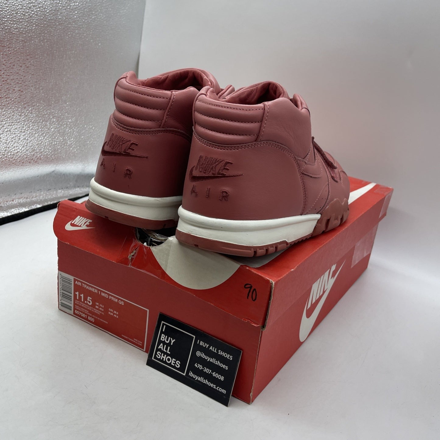 Size 11.5 - Nike Air Trainer 1 Premium QS Mid Light Redwood (607081-800)