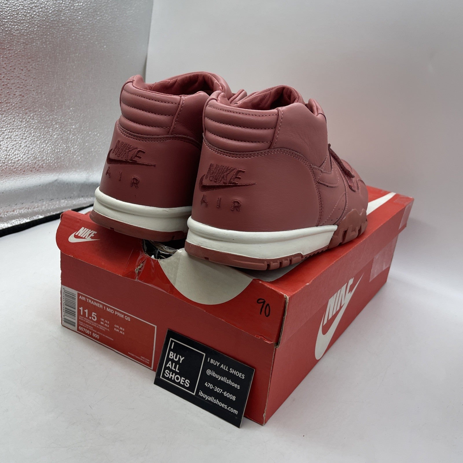 Size 11.5 - Nike Air Trainer 1 Premium QS Mid Light Redwood (607081-800)