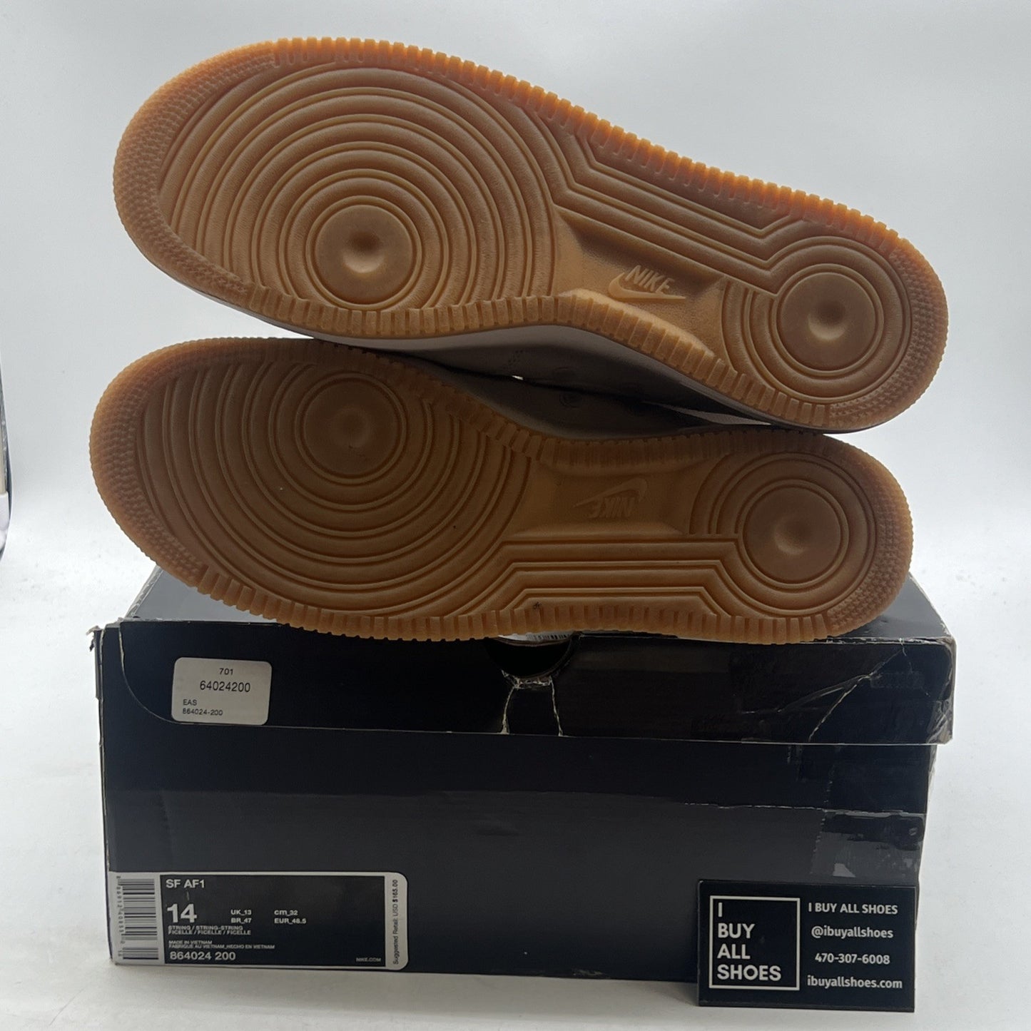 Size 14 - Nike SF Air Force 1 String (864024-200)