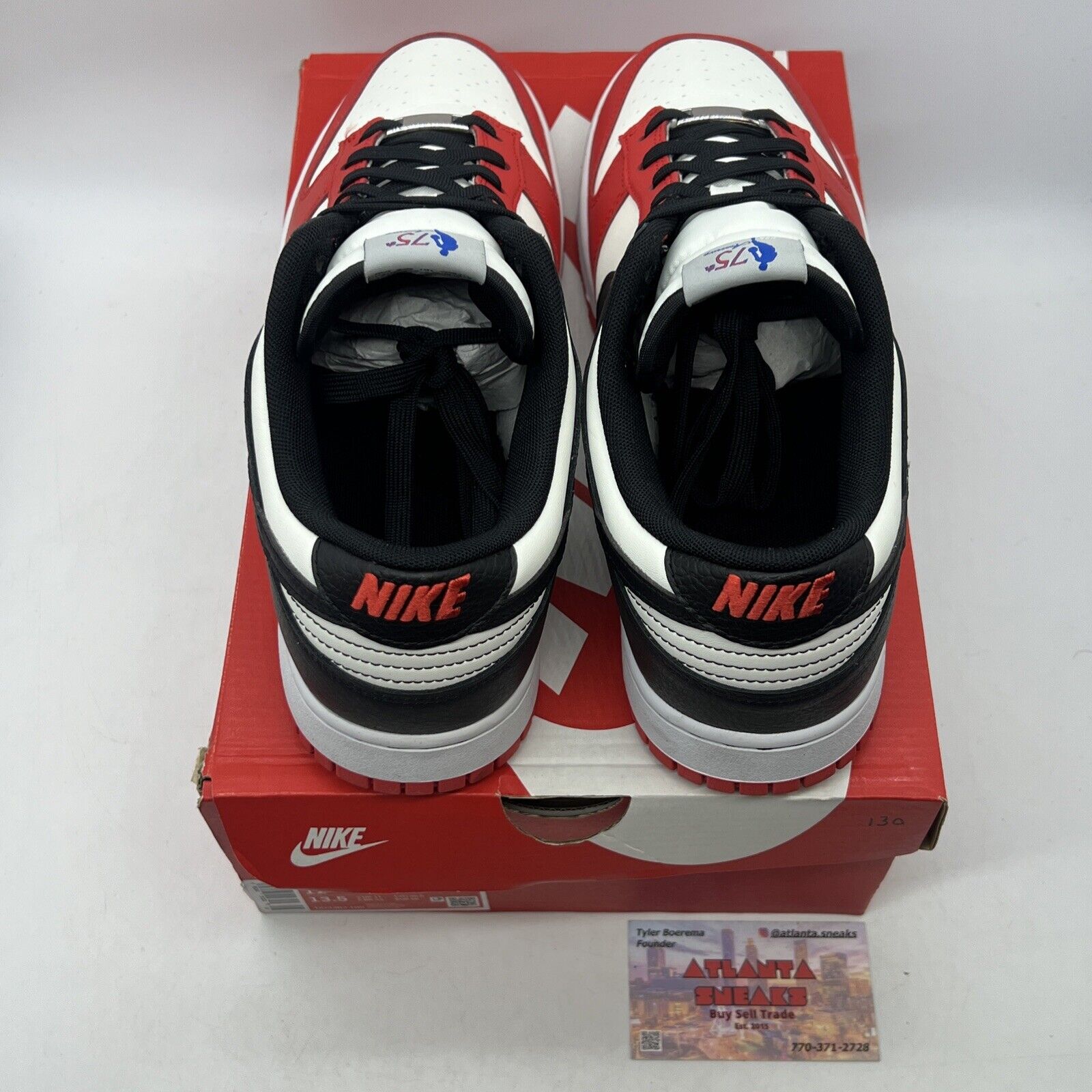 Size 12 - Nike Dunk Low EMB x NBA 75th Anniversary - Bulls 2021 (DD3363-100)