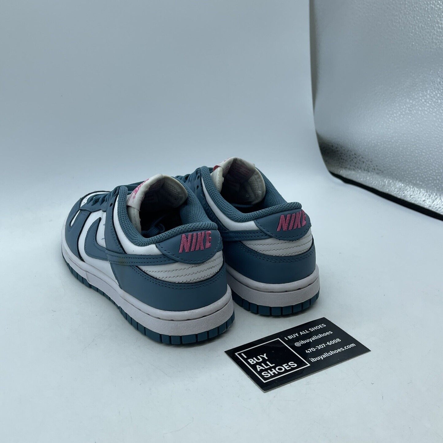 Size 6 - Nike Dunk Low 'South Beach' Aqua Blue White Pink Leather (FJ0739-100)