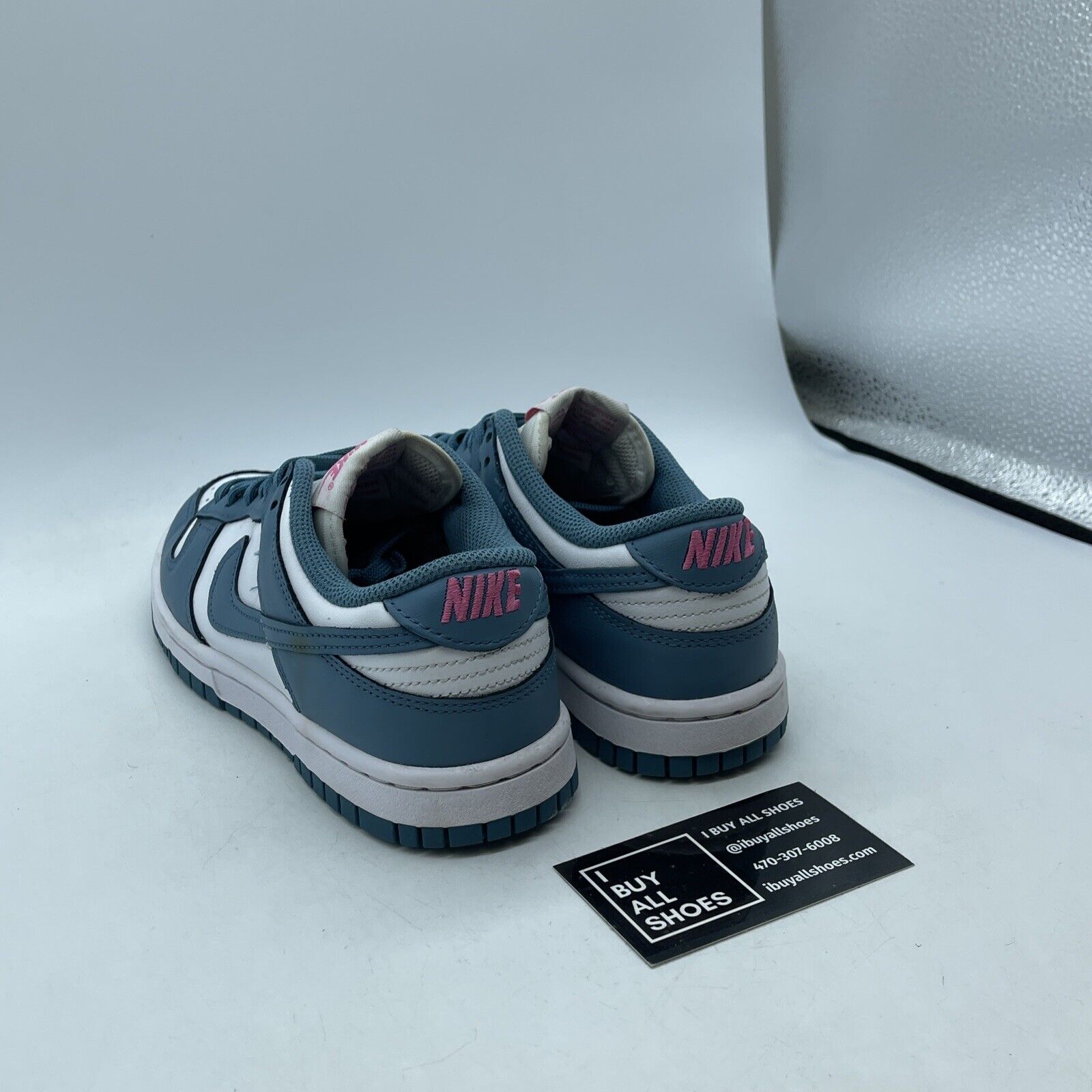 Size 6 - Nike Dunk Low 'South Beach' Aqua Blue White Pink Leather (FJ0739-100)