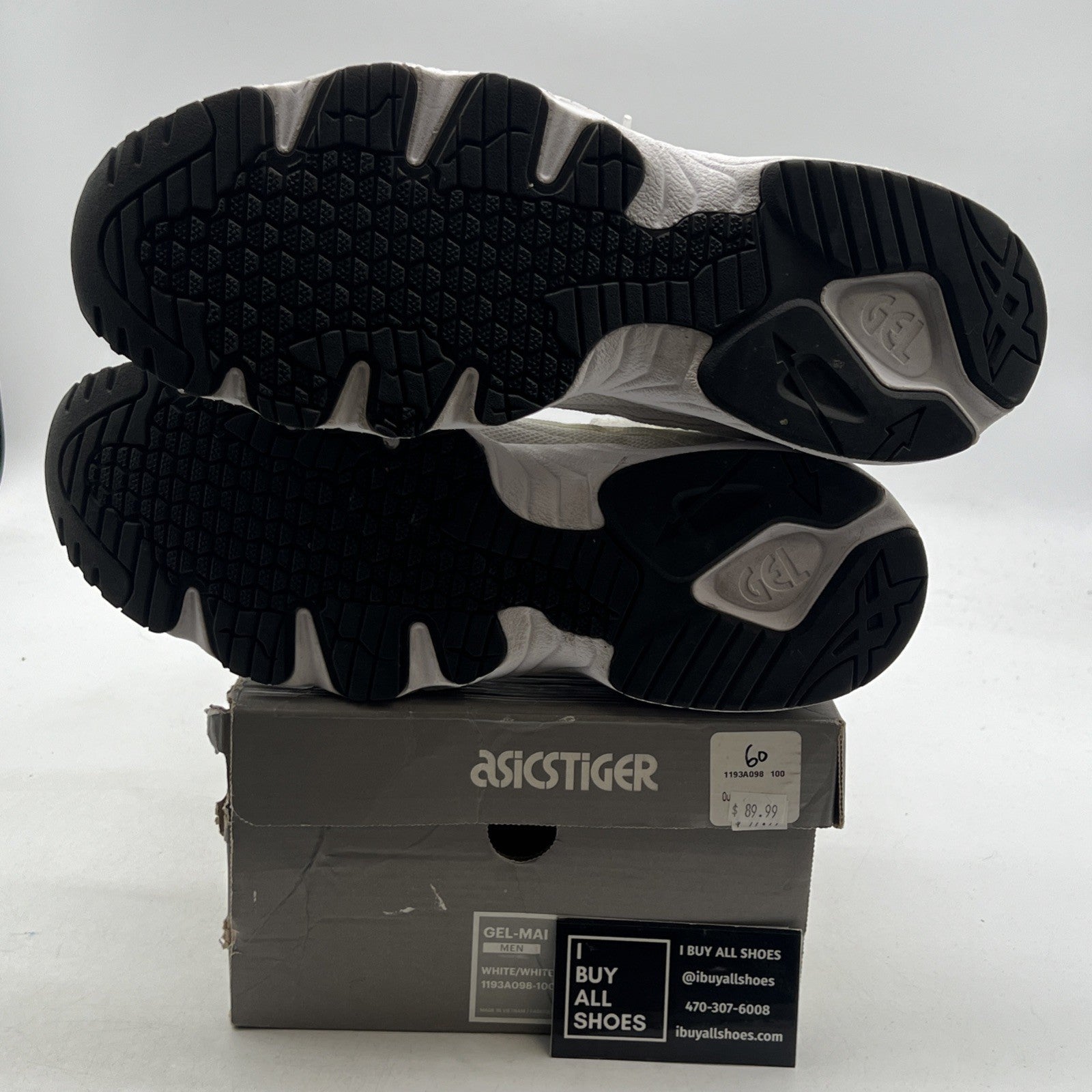 Size 12 - ASICS GEL MAI WHITE MEN SHOES (1193AO98-100)